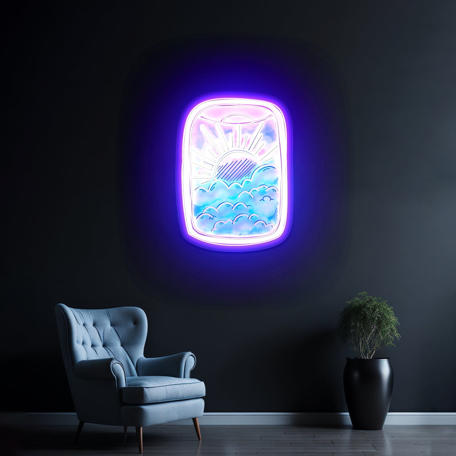 Airplane Window Travel Neon Signs For Neon Wall Signs Artwork - Shineneon