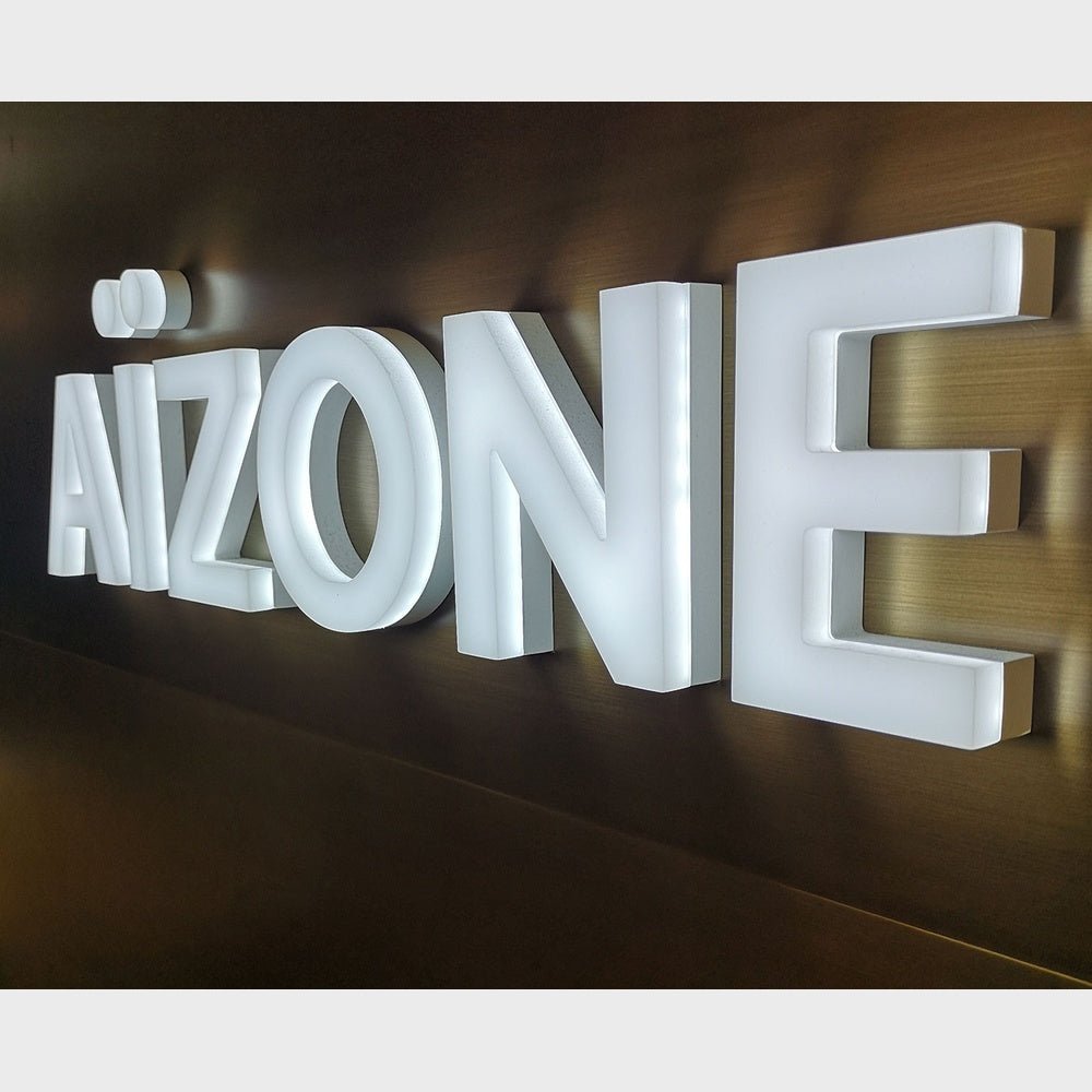 Aizone 3D Frontlit And Backlit Channel Letter Led Light Sign - Shineneon