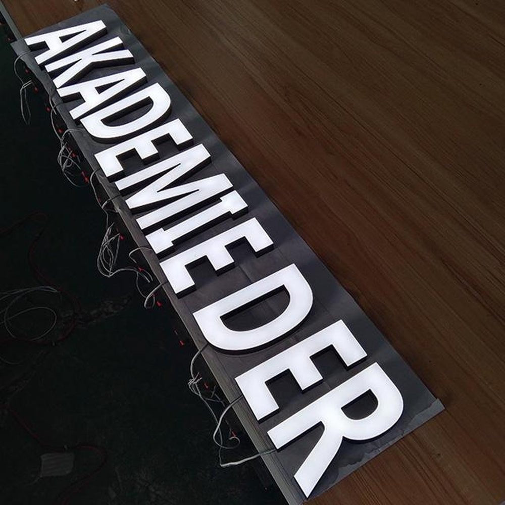 Akademie Der 3D Frontlit Letters Metal Led Sign - Shineneon