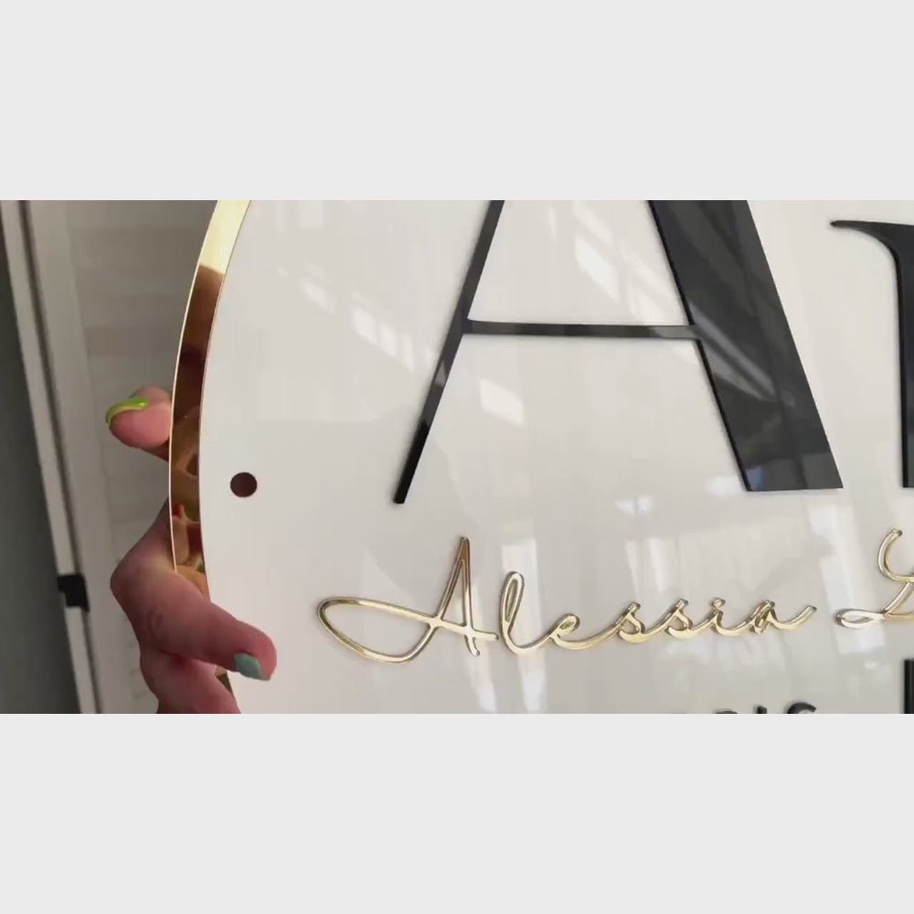 Al Hair Salon Acrylic Business Logo Sign - Shineneon