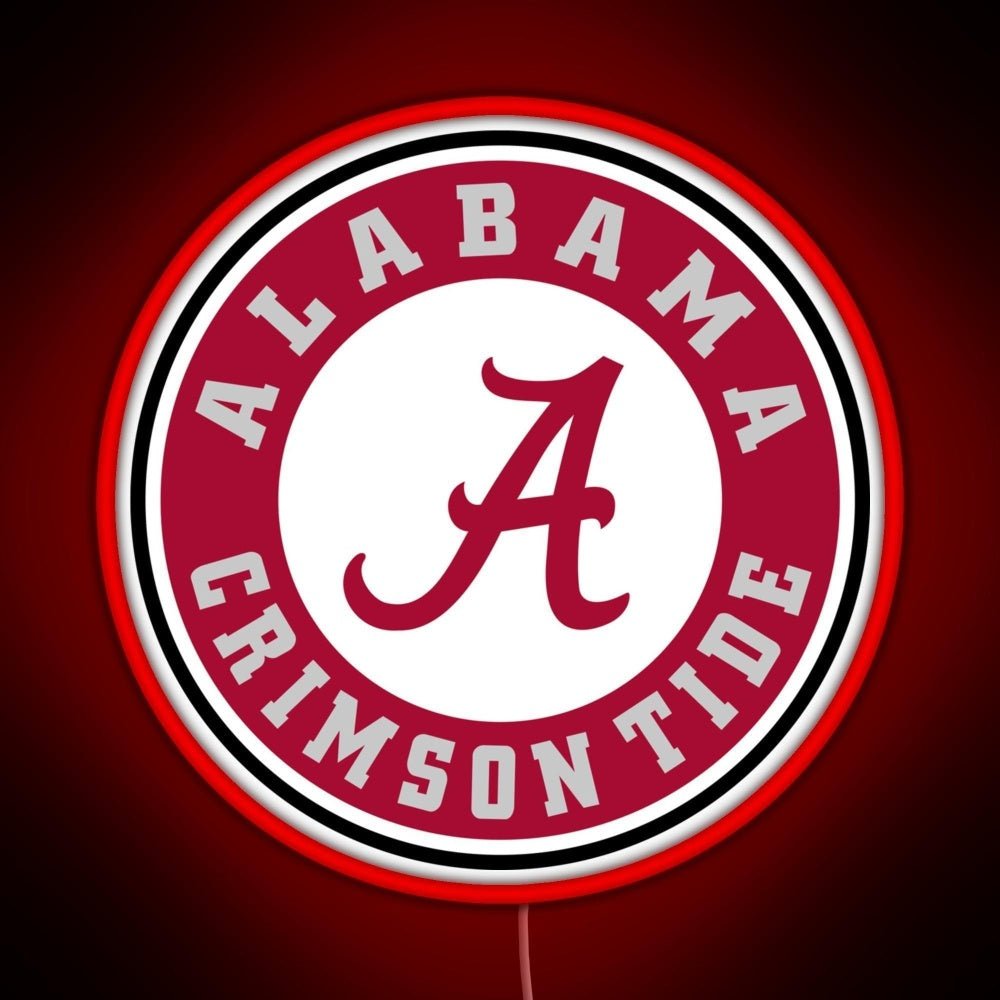 Alabama Crimson Tide Football Rgb Led Neon Sign Pop Wall Art - Shineneon