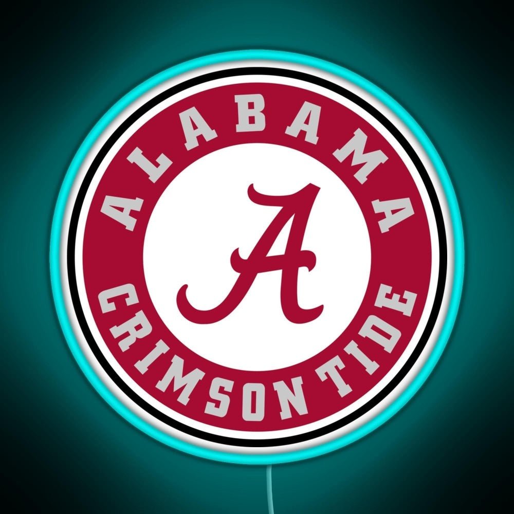 Alabama Crimson Tide Football Rgb Led Neon Sign Pop Wall Art - Shineneon