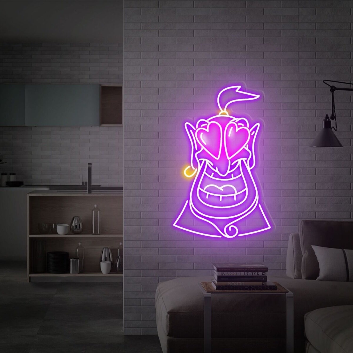Aladdin Lamp God Led Neon Sign For Game Room Home Office - Shineneon