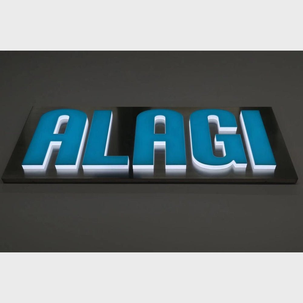 Alagi With Panel 3D Backlit Channel Letters Led Light Sign - Shineneon