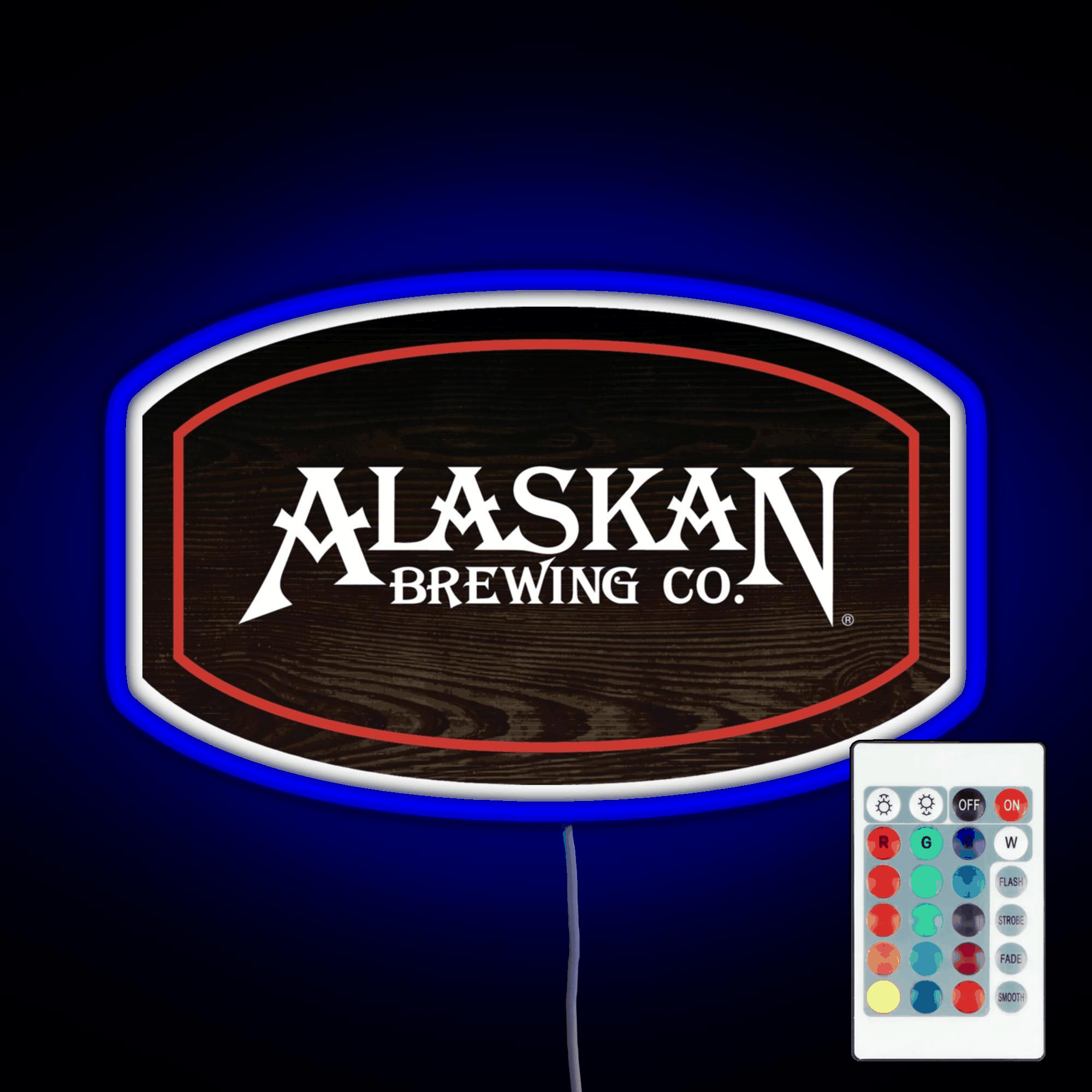 Alaskan Brewing Logo Rgb Led Neon Sign Pop Wall Art