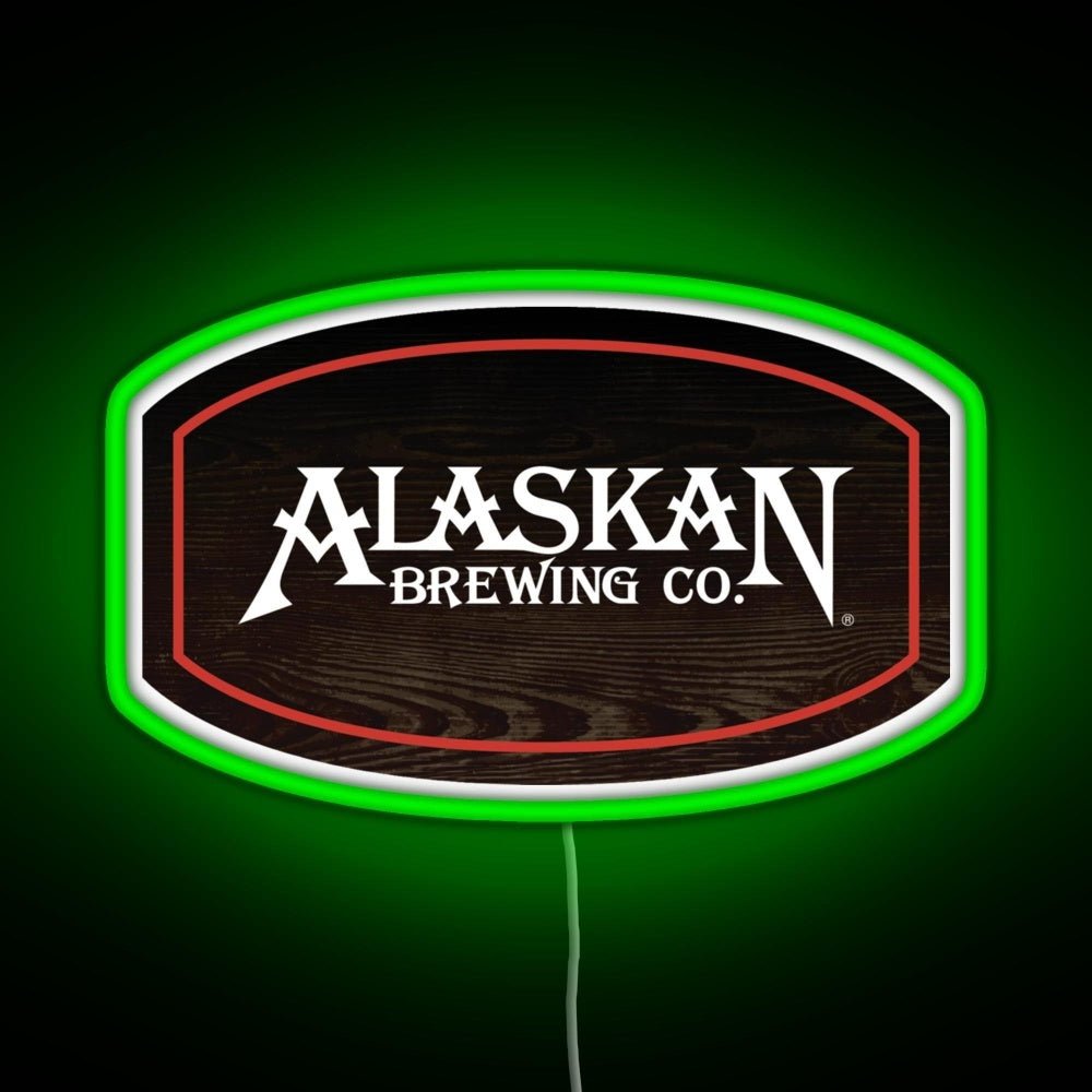 Alaskan Brewing Logo Rgb Led Neon Sign Pop Wall Art - Shineneon