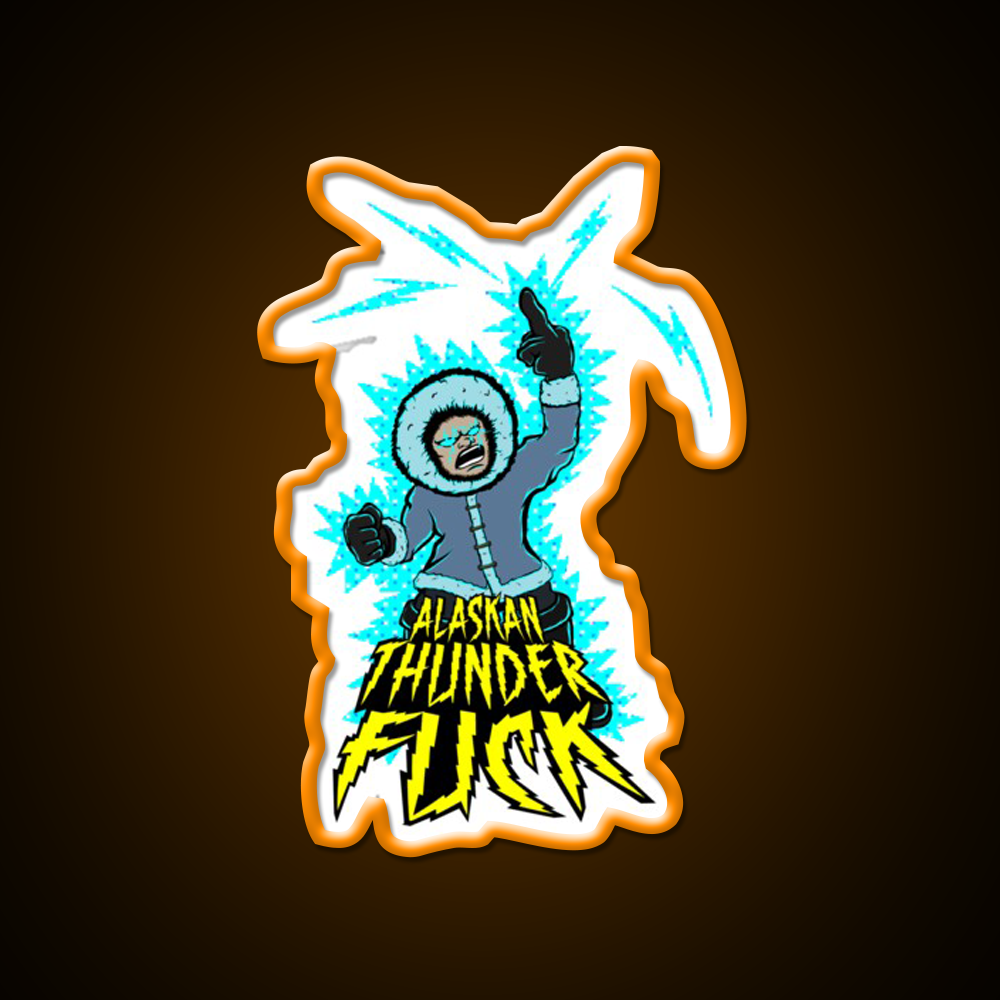 Alaskan Thunder Fuck Hemp Inspired Green Leaf Led Neon Sign Rgb Color - LED neon sign view 6