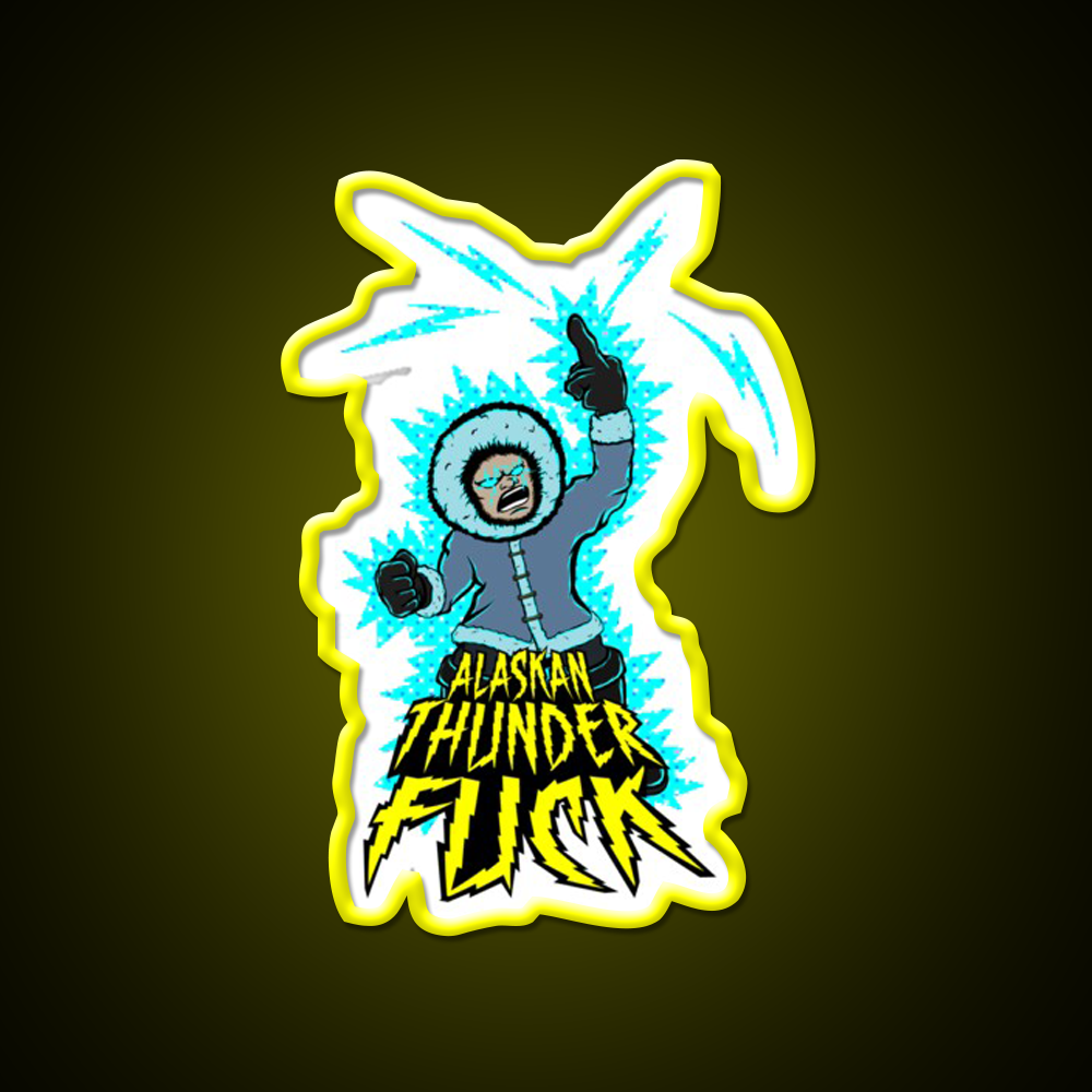 Alaskan Thunder Fuck Hemp Inspired Green Leaf Led Neon Sign Rgb Color - LED neon sign view 7