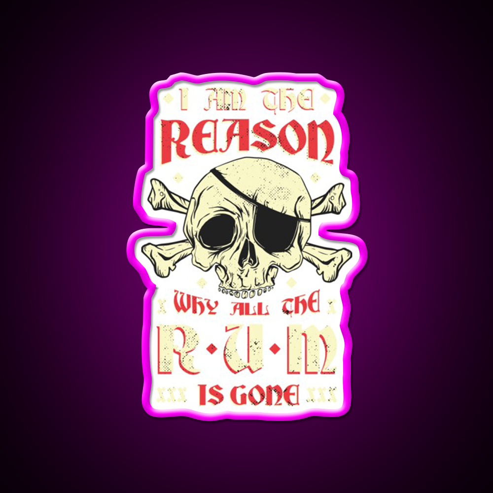 Alcohol Humor Led Neon Sign Chinese Food Rgb Color