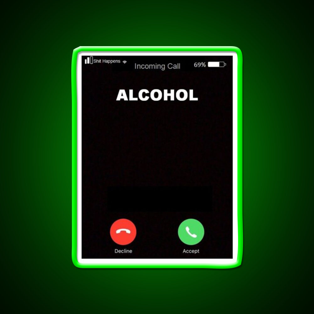 Alcohol Is Calling Beer Bar Decor Led Neon Sign Rgb Color - LED neon sign view 8
