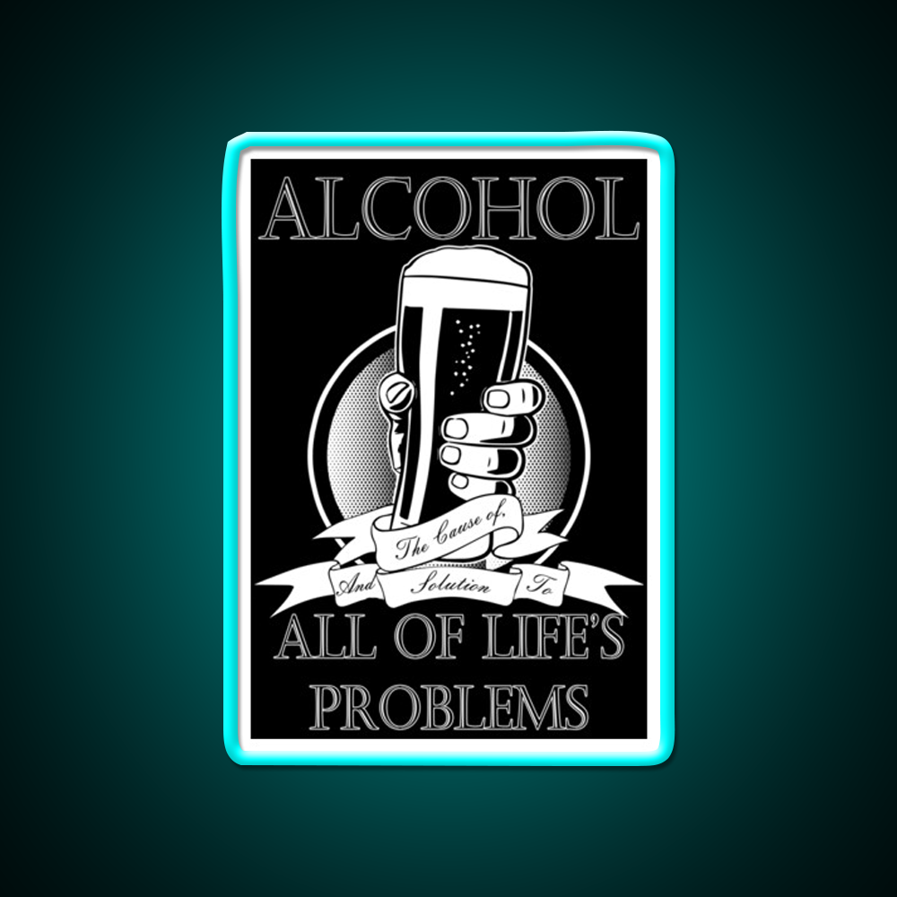 Alcohol Man Cave Bar Led Neon Sign Rgb Color