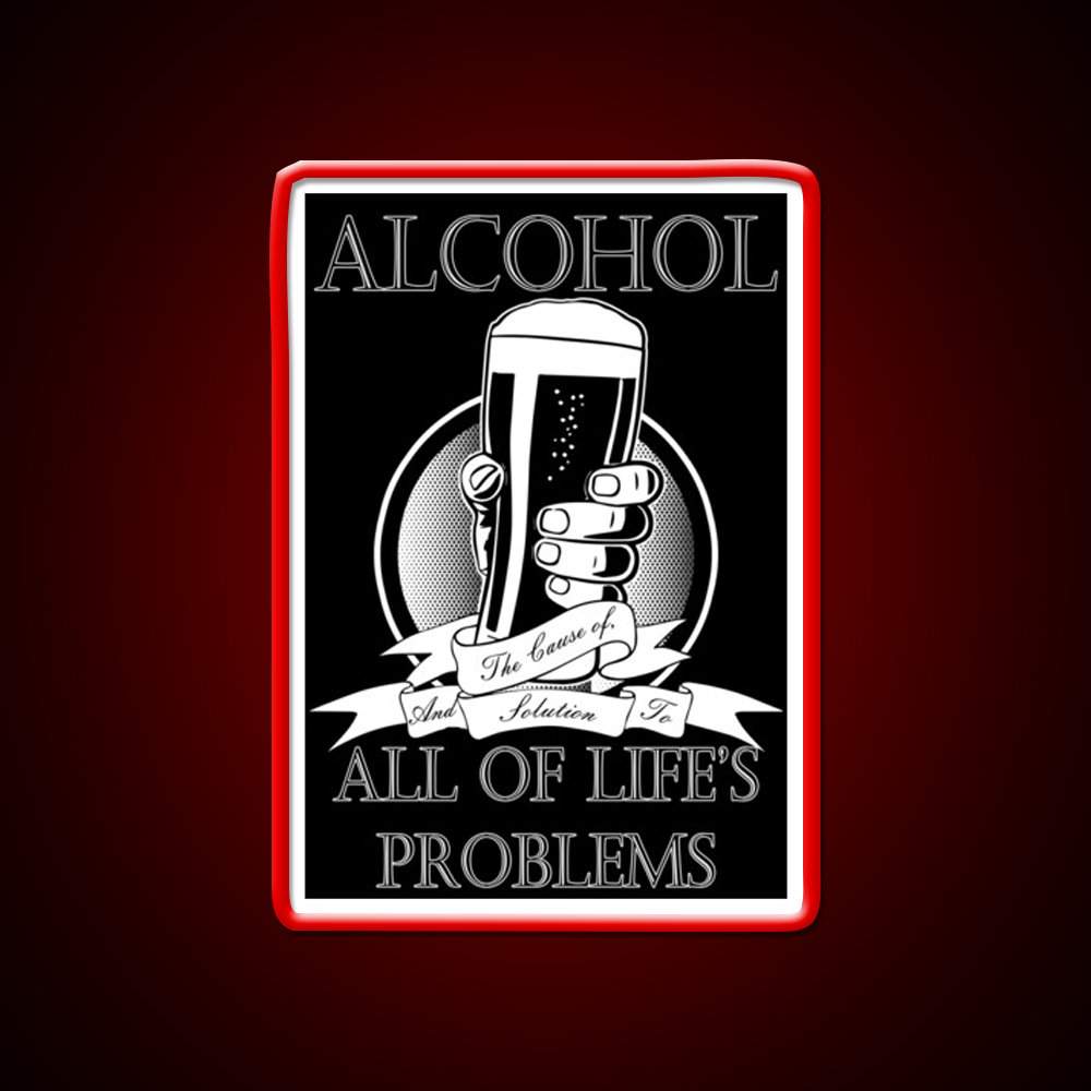 Alcohol Man Cave Bar Led Neon Sign Rgb Color