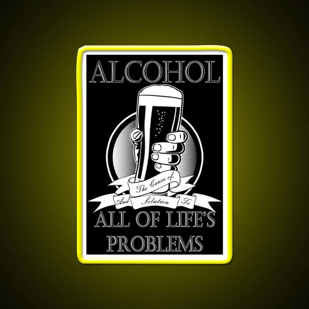 Alcohol Man Cave Bar Led Neon Sign Rgb Color