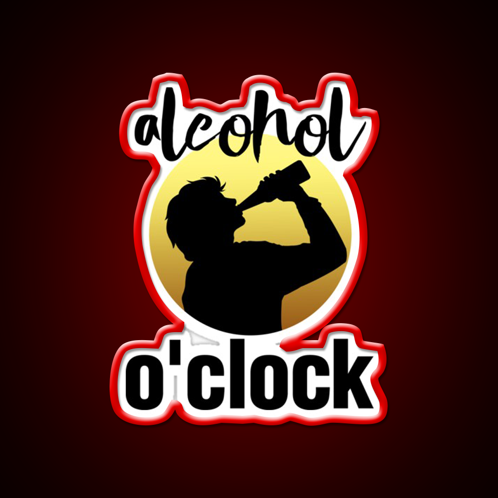 Alcohol Oclock Man Cave Bar Led Neon Sign Rgb Color