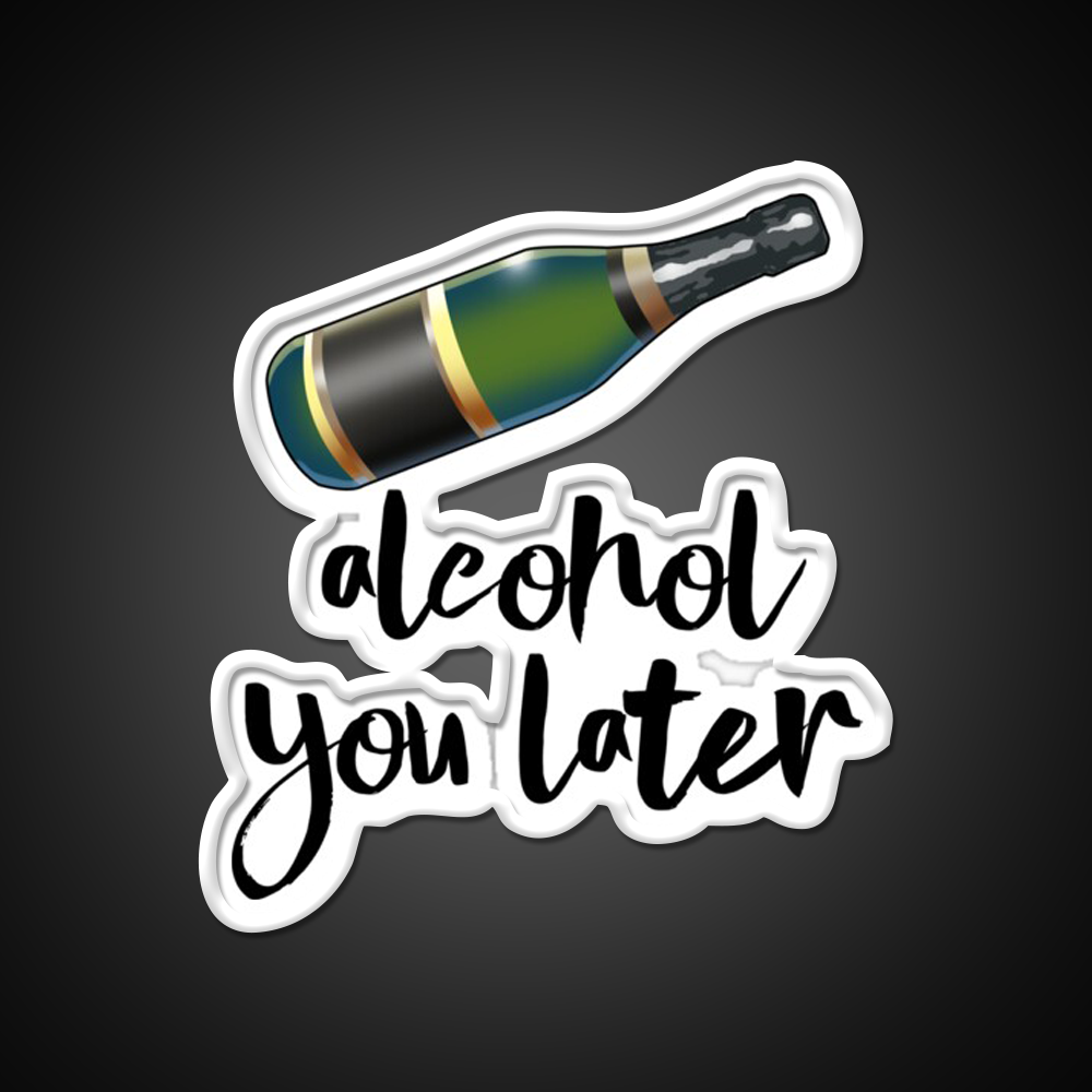 Alcohol You Later Man Cave Bar Led Neon Sign Rgb Color