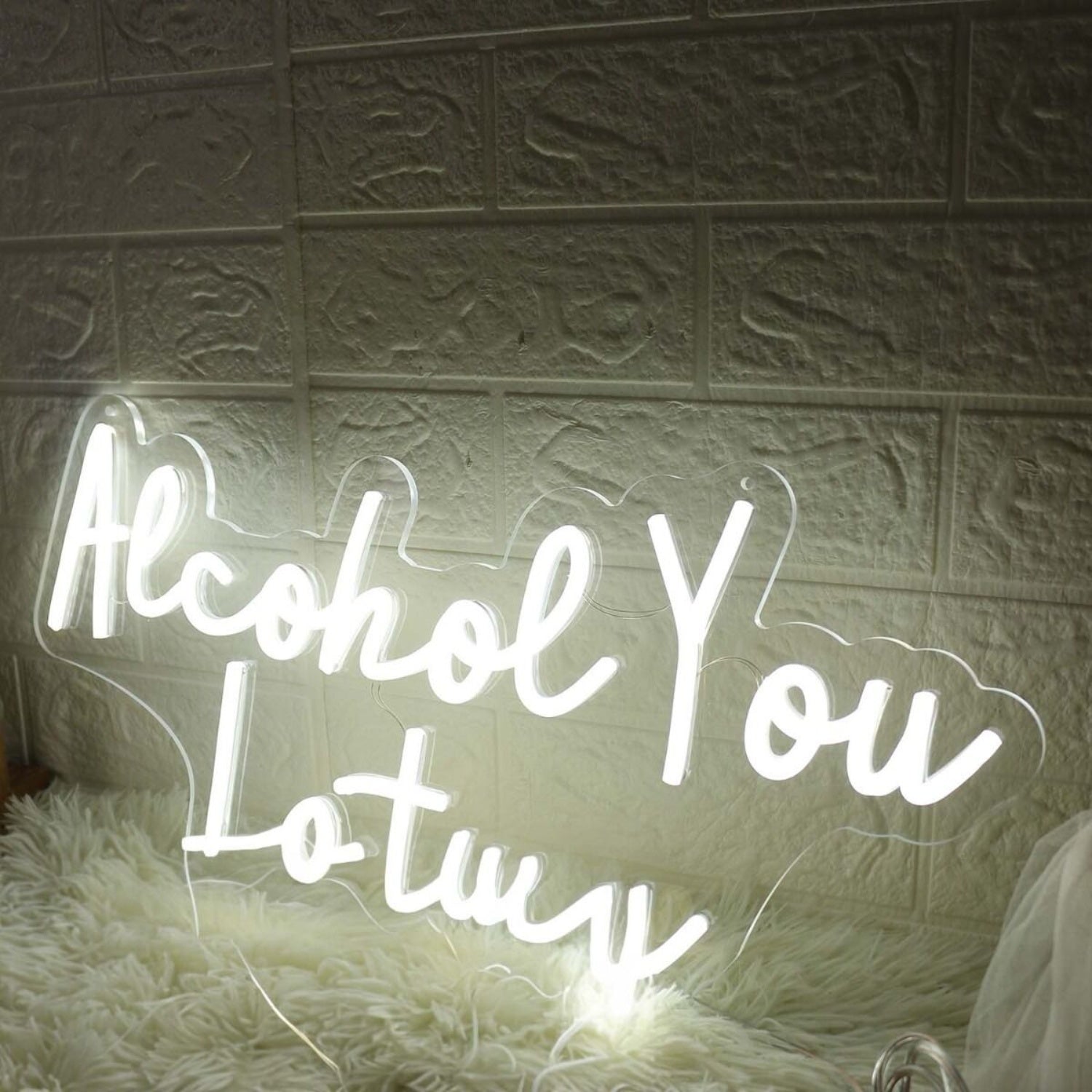 Alcohol You Later White Led Neon Sign - Shineneon