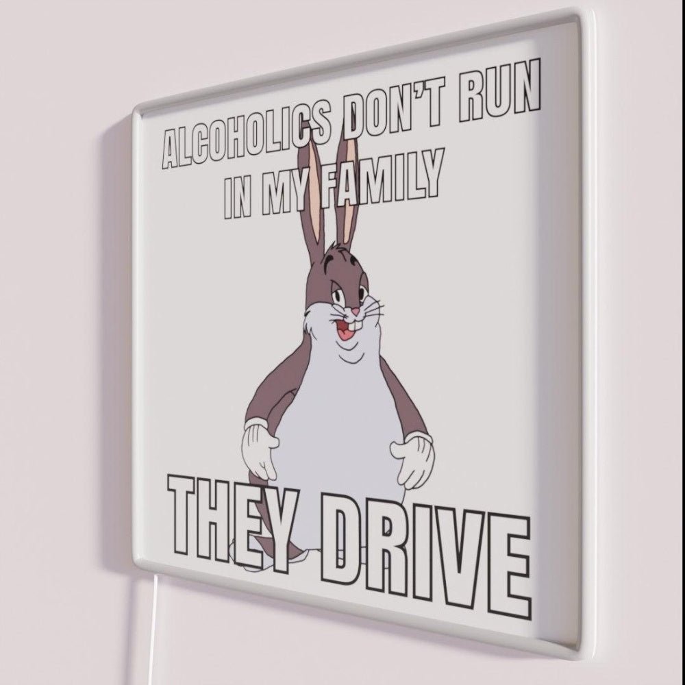 Alcoholics Dont Run In My Family Rgb Led Neon Sign - Shineneon