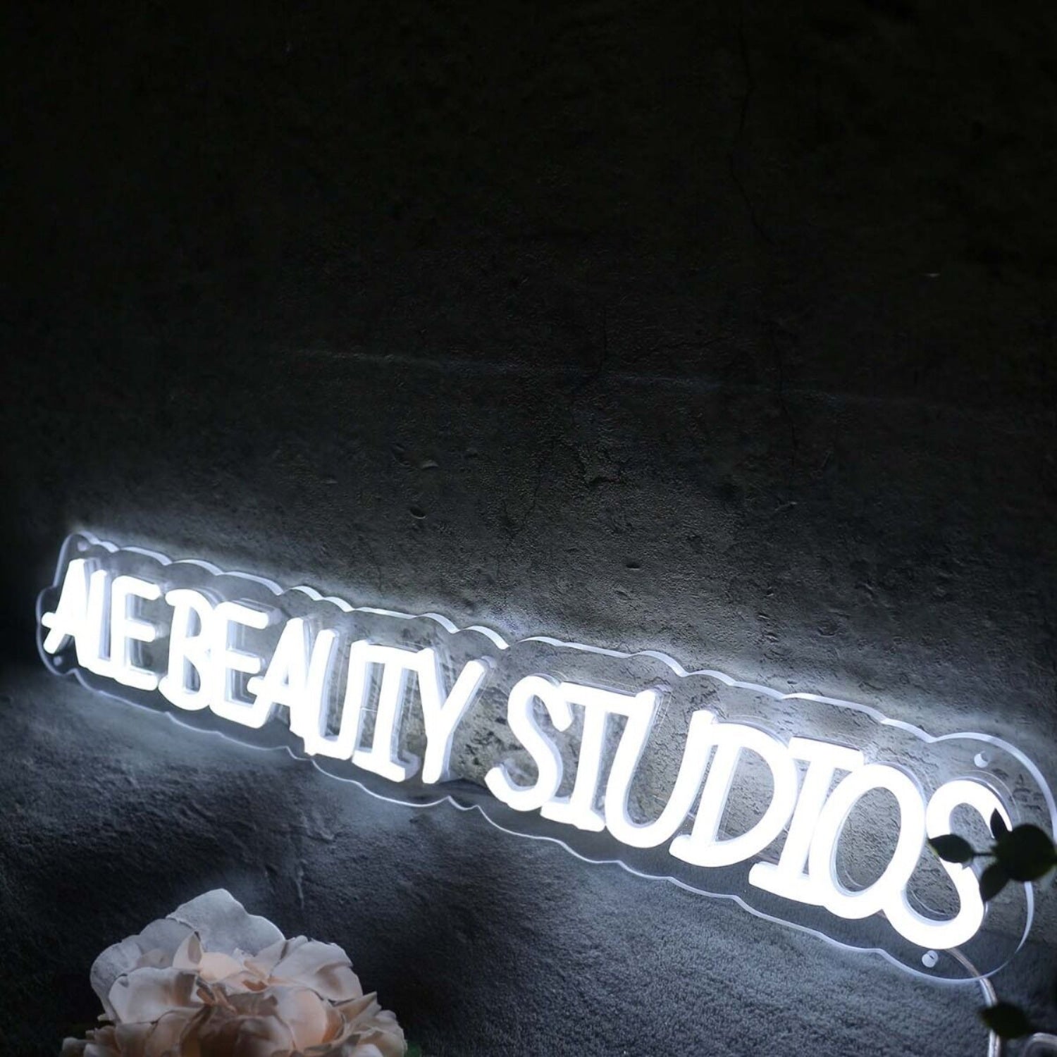 Ale Beauty Studios White Led Neon Sign | Shineneon