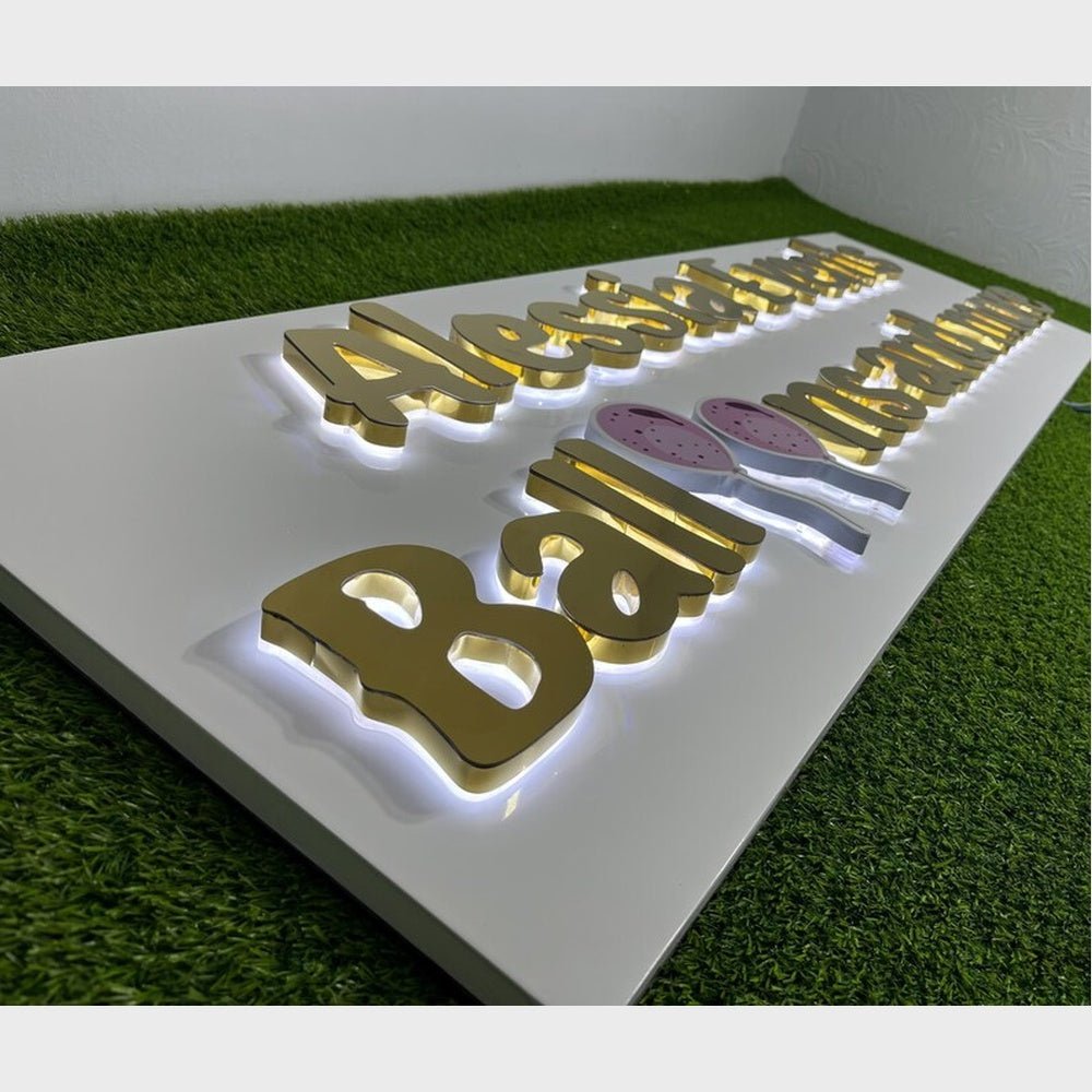Alessia Balloons And More 3D Backlit Channel Letters Led Light Sign - Shineneon