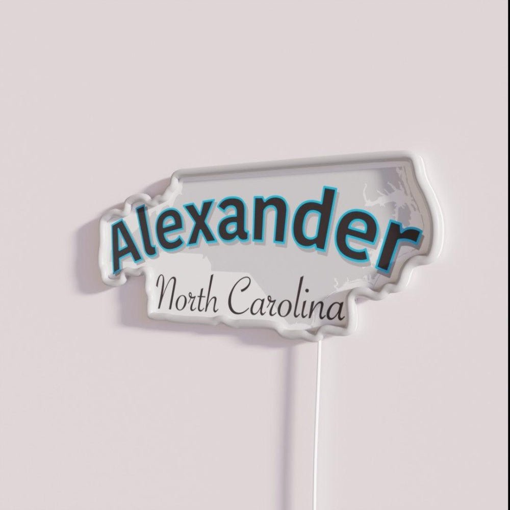 Alexander North Carolina Usa Rgb Led Neon Sign - Shineneon