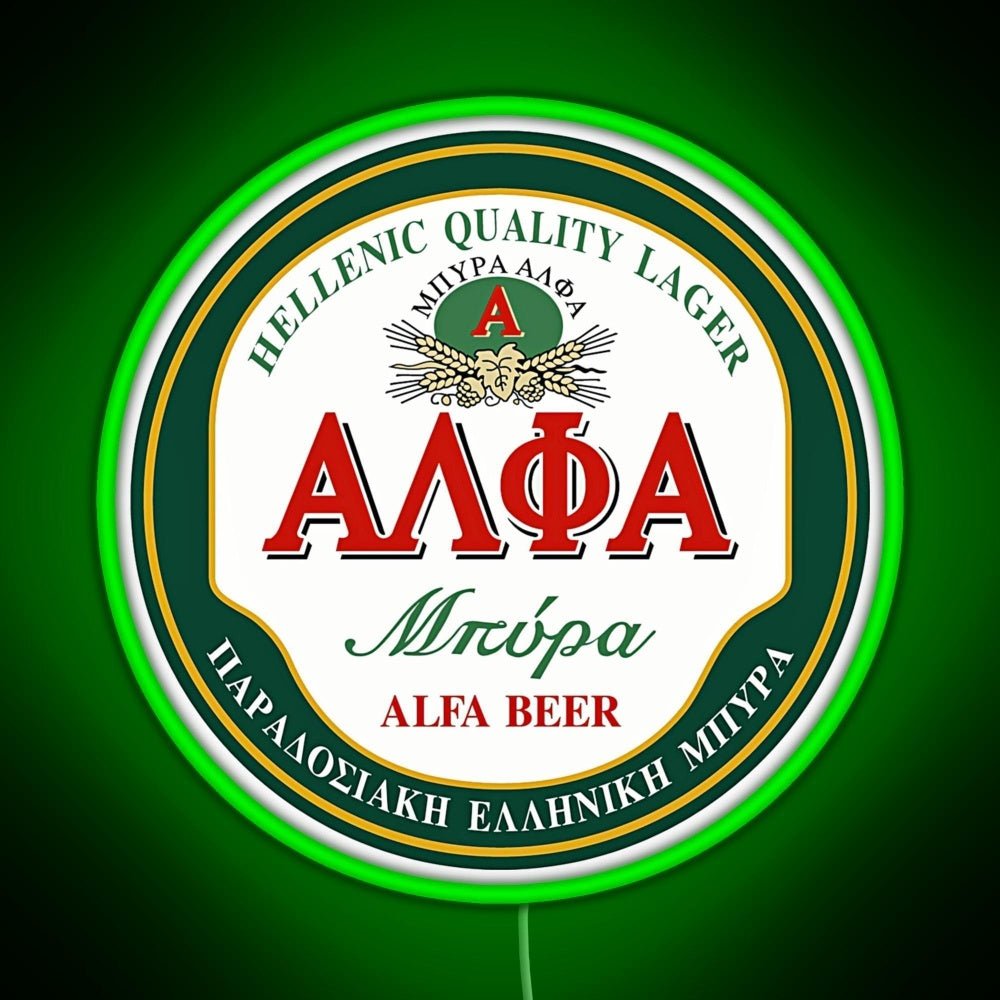 Alfa Beer Rgb Neon Sign - Shineneon