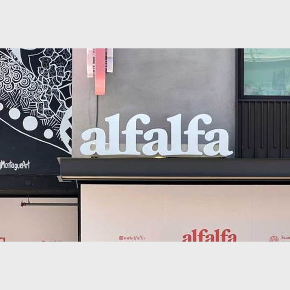 Alfalfa 3D Frontlit Channel Letters Led Light Sign
