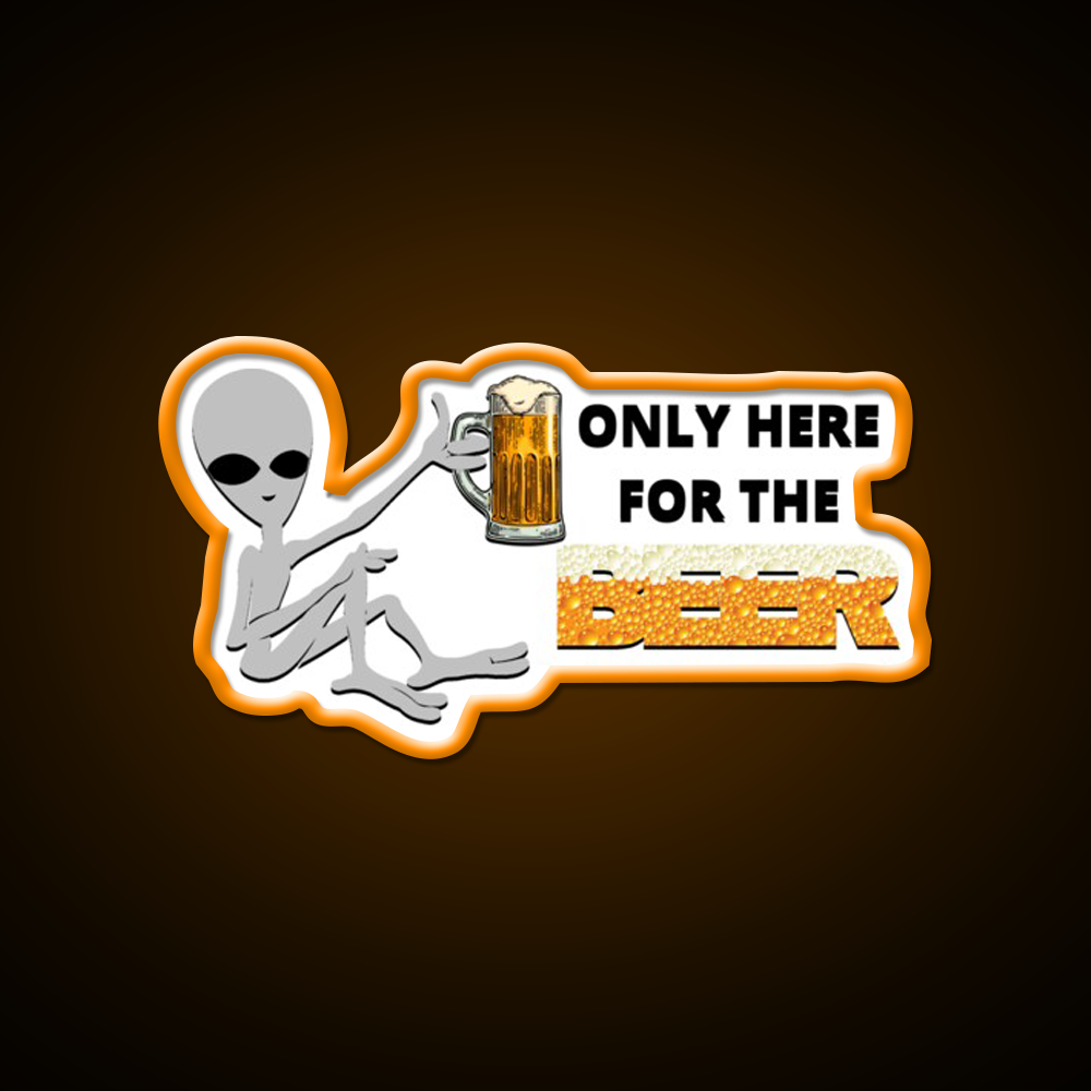 Alien Beer Bar Decor Led Neon Sign Rgb Color - LED neon sign view 6