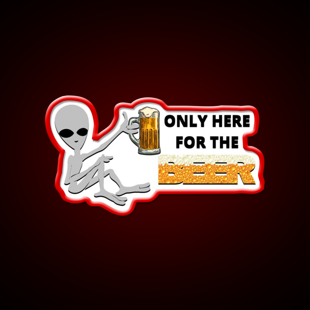 Alien Beer Bar Decor Led Neon Sign Rgb Color - LED neon sign view 10