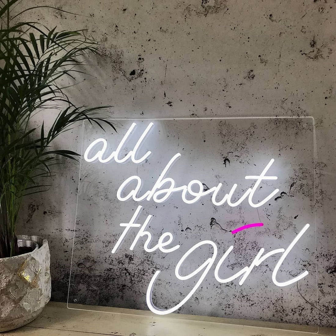 All About The Girl Led Sign Business Neon Sign - Shineneon