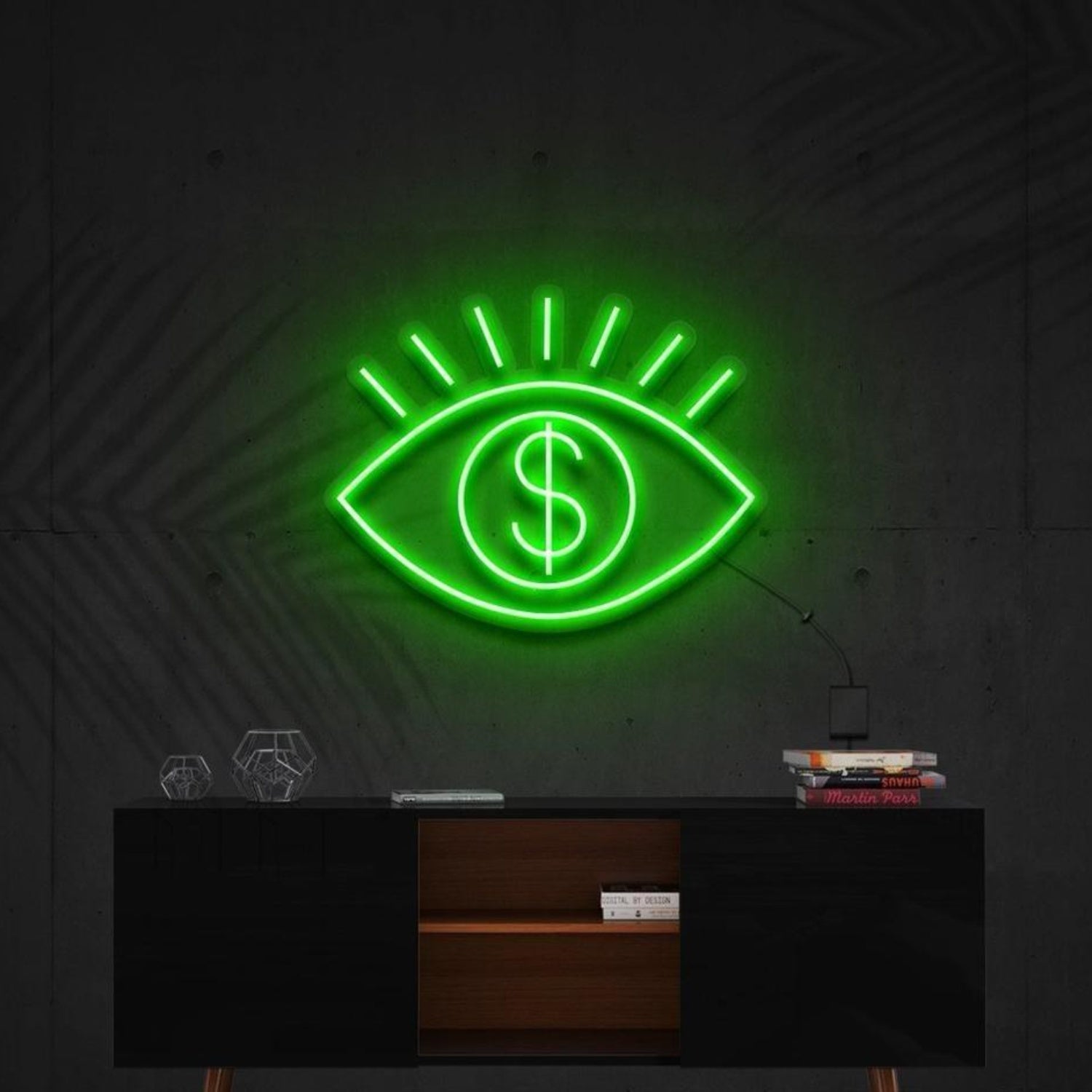 All Eye See Is Money Led Neon Sign For Modern Home Office Financial Decor | Shineneon