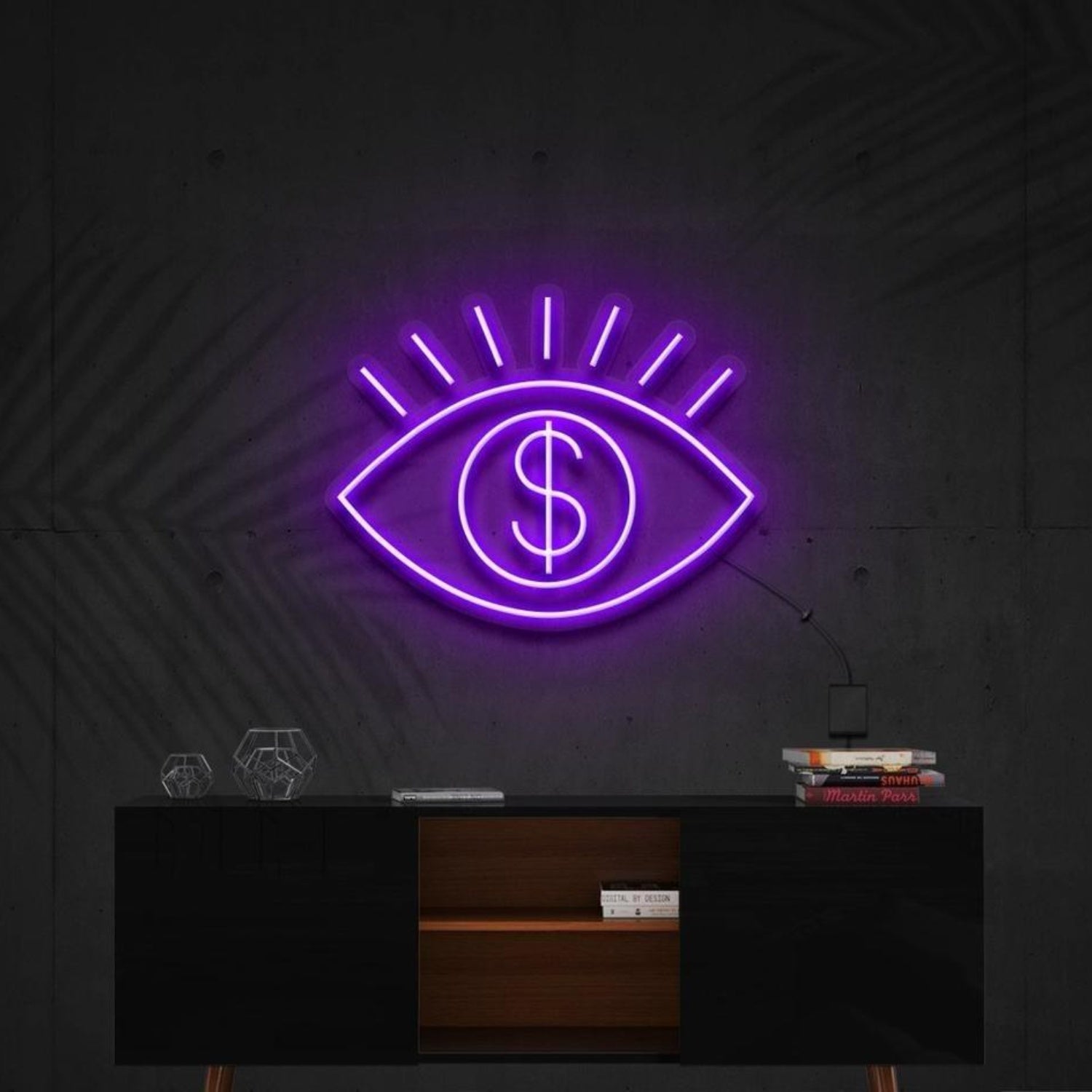 All Eye See Is Money Led Neon Sign For Modern Home Office Financial Decor | Shineneon