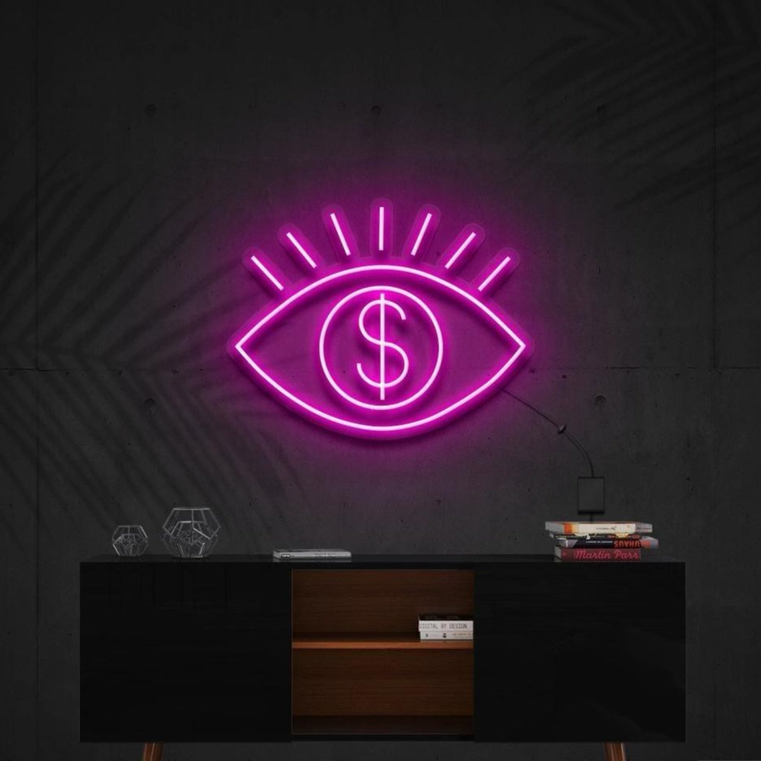All Eye See Is Money Led Neon Sign For Modern Home Office Financial Decor | Shineneon