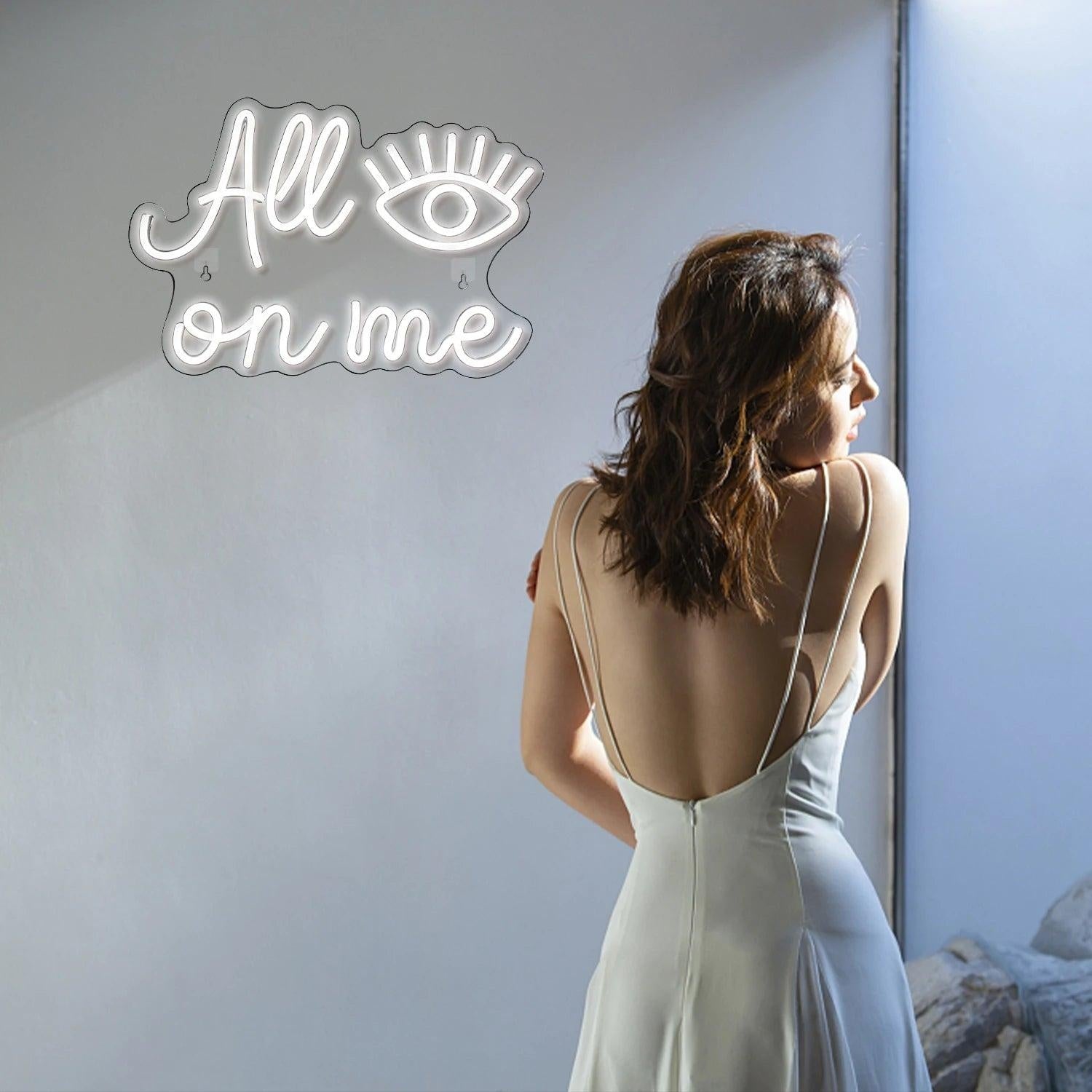 All Eyes On Me Eagle Flag Shield Patriotic Led Neon Sign For Bar Cafe Wall Decor | Shineneon