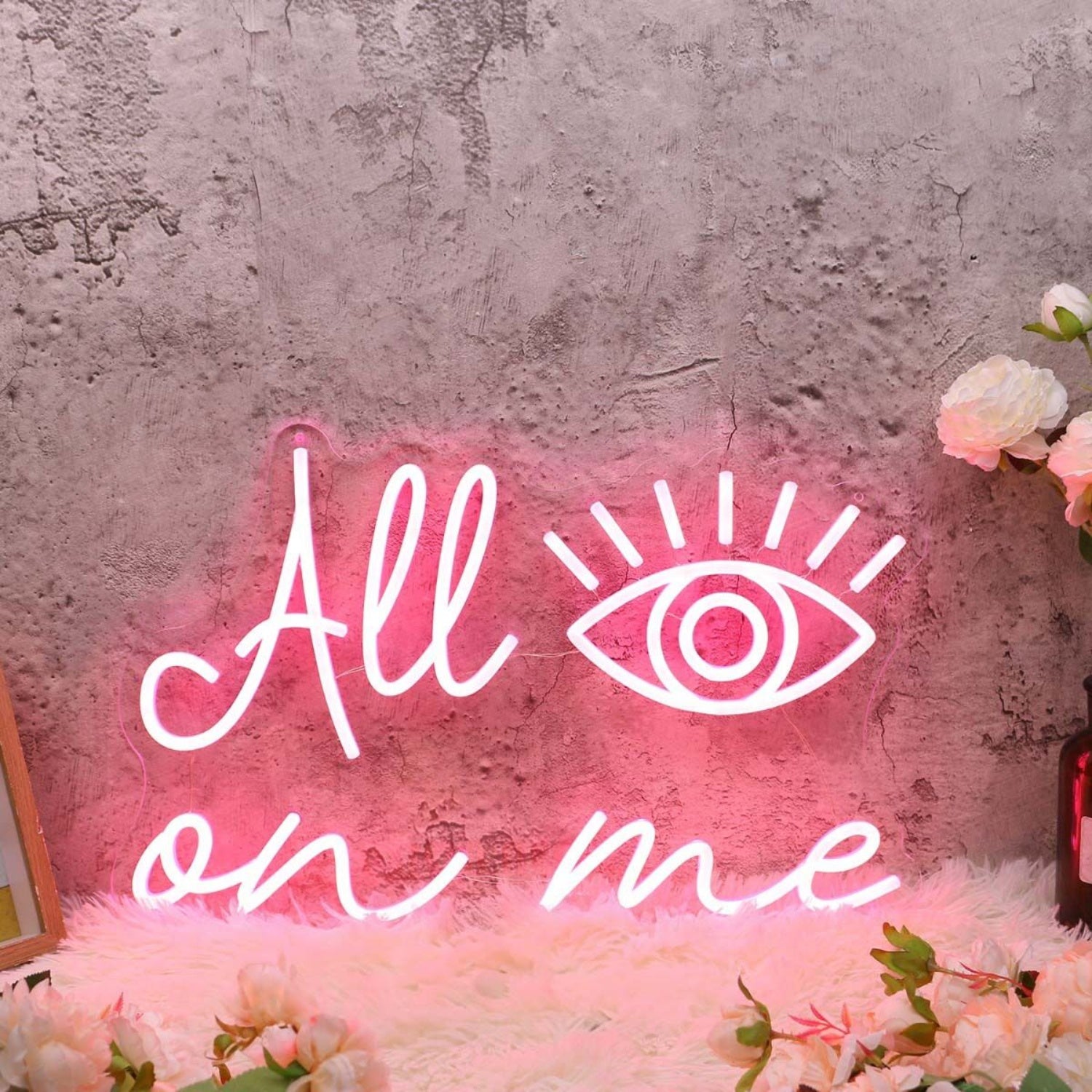 All Eyes On Me Red Custom Led Neon Sign | Shineneon