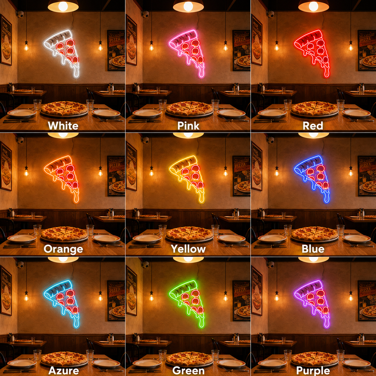 All LED Neon Sign - 05 Color Grid