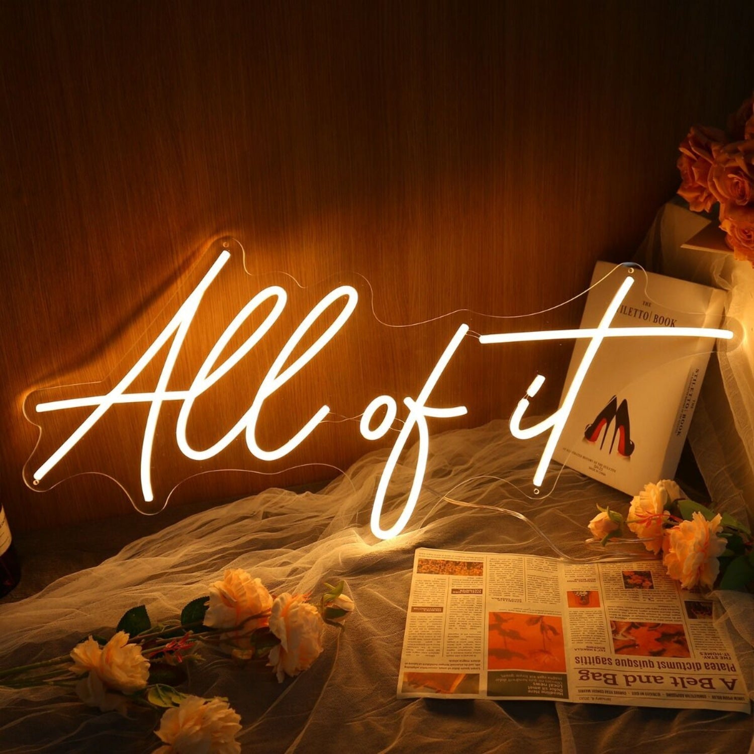 All Of It Yellow Led Neon Sign - Shineneon