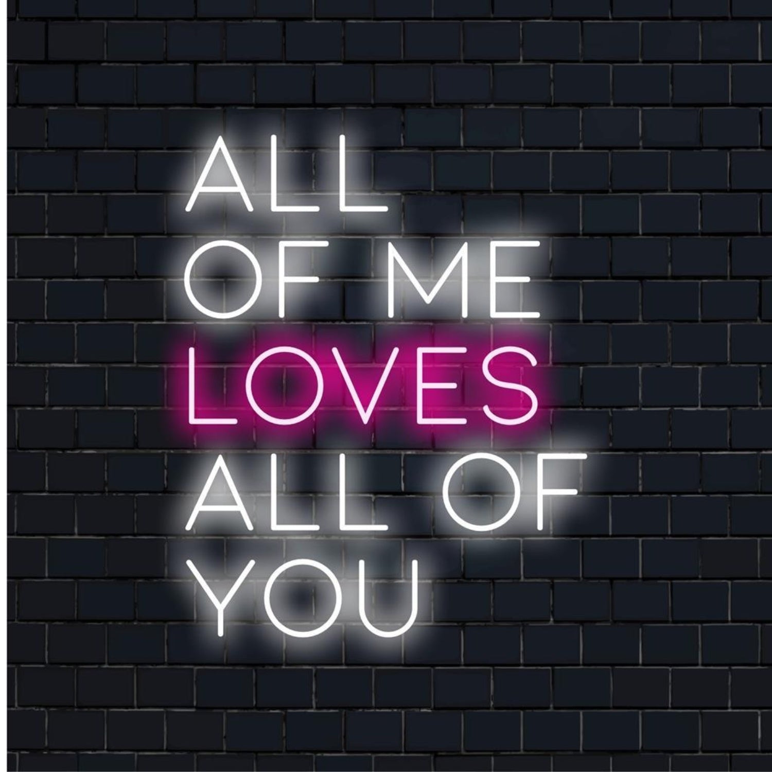 All Of Me Loves All Of You Astronaut Rocket Led Neon Sign For Home Decor | Shineneon