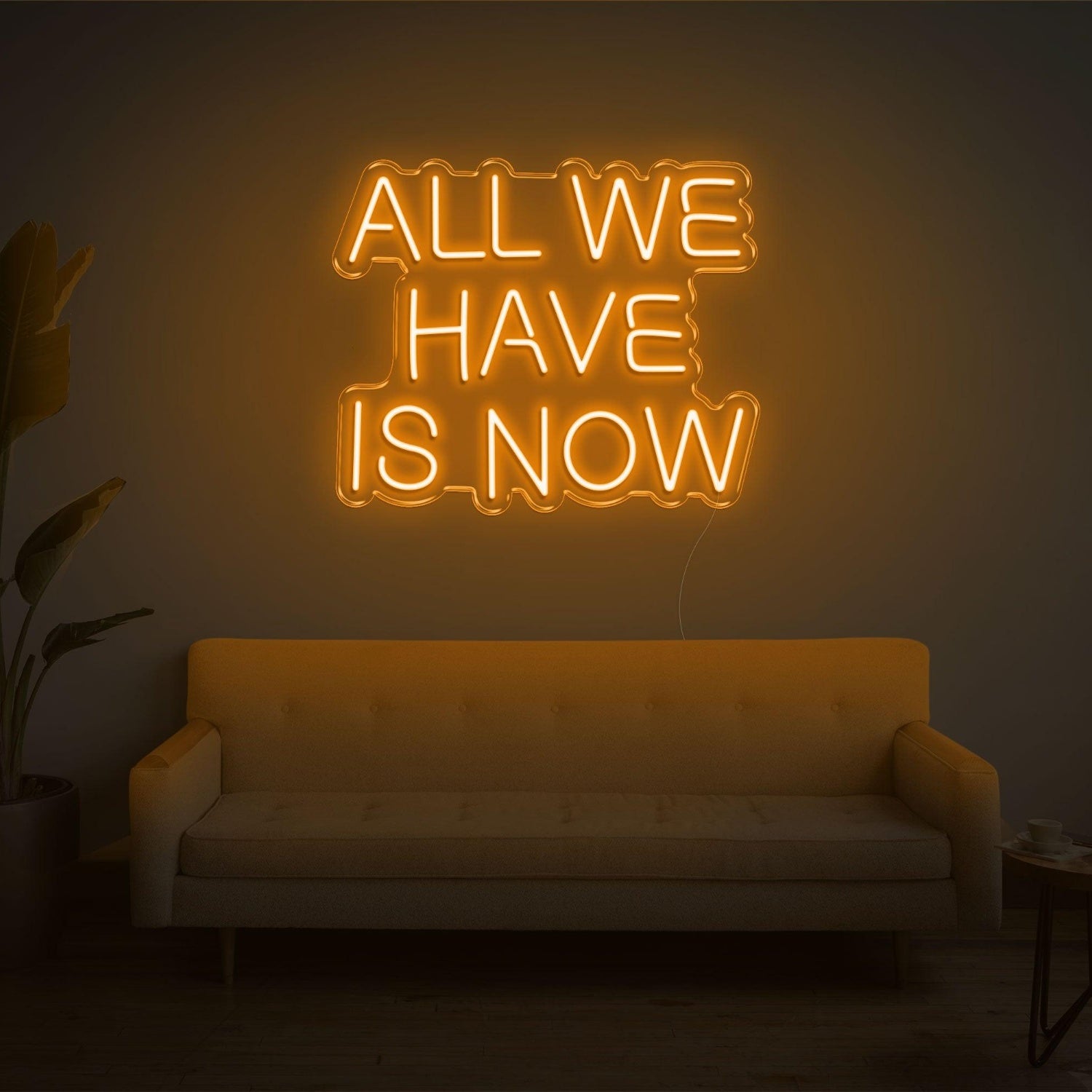 All We Have Is Now Bright Pink Led Neon Sign For Indoor Wall Art | Shineneon