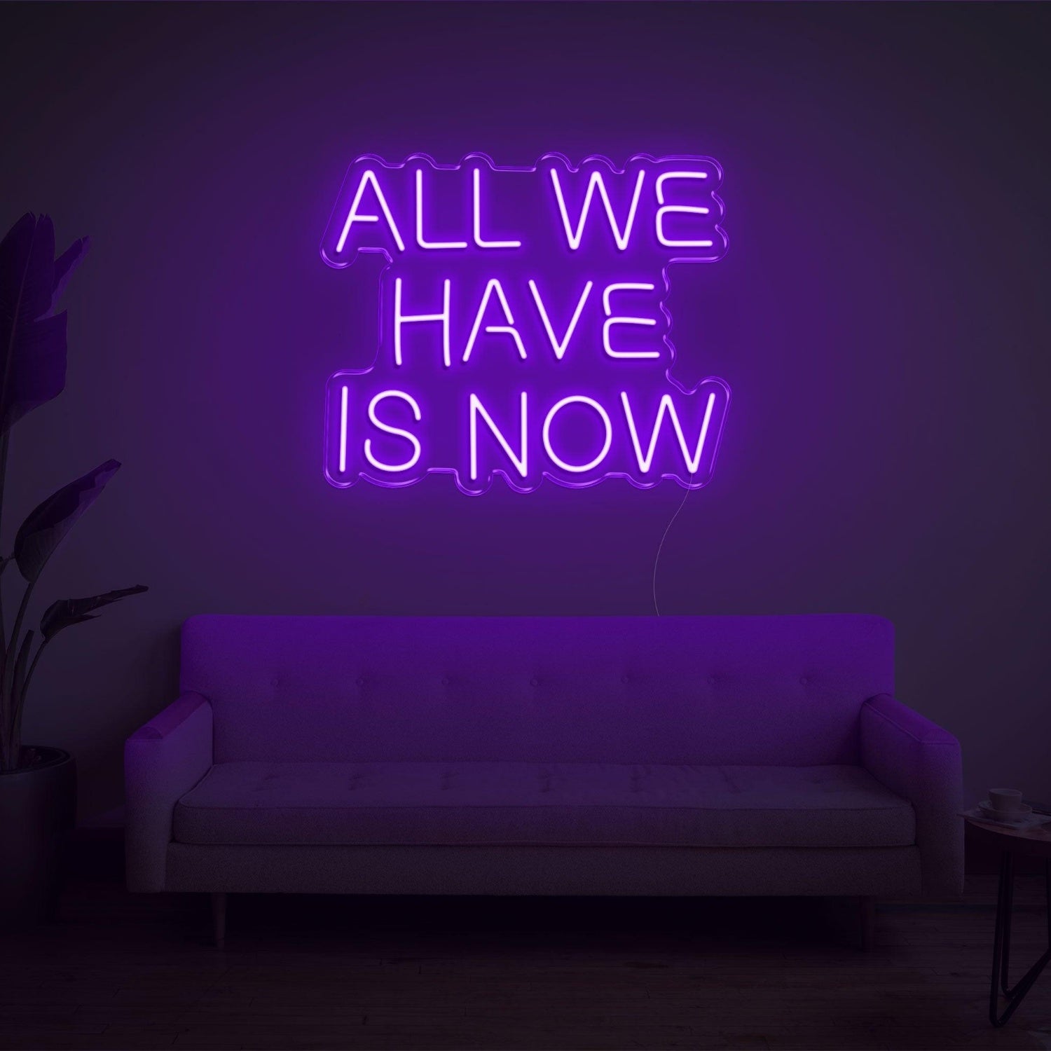 All We Have Is Now Bright Pink Led Neon Sign For Indoor Wall Art | Shineneon