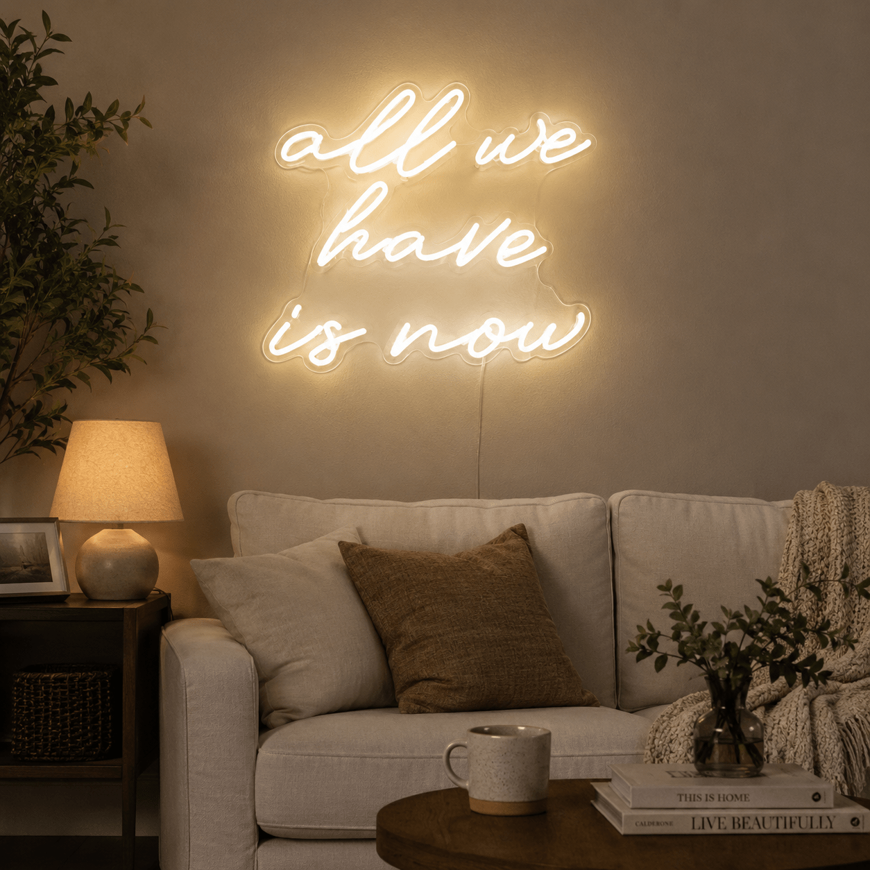 All We Have Is Now LED Neon Sign Bedroom Decor Wall Neon Sign - Shineneon