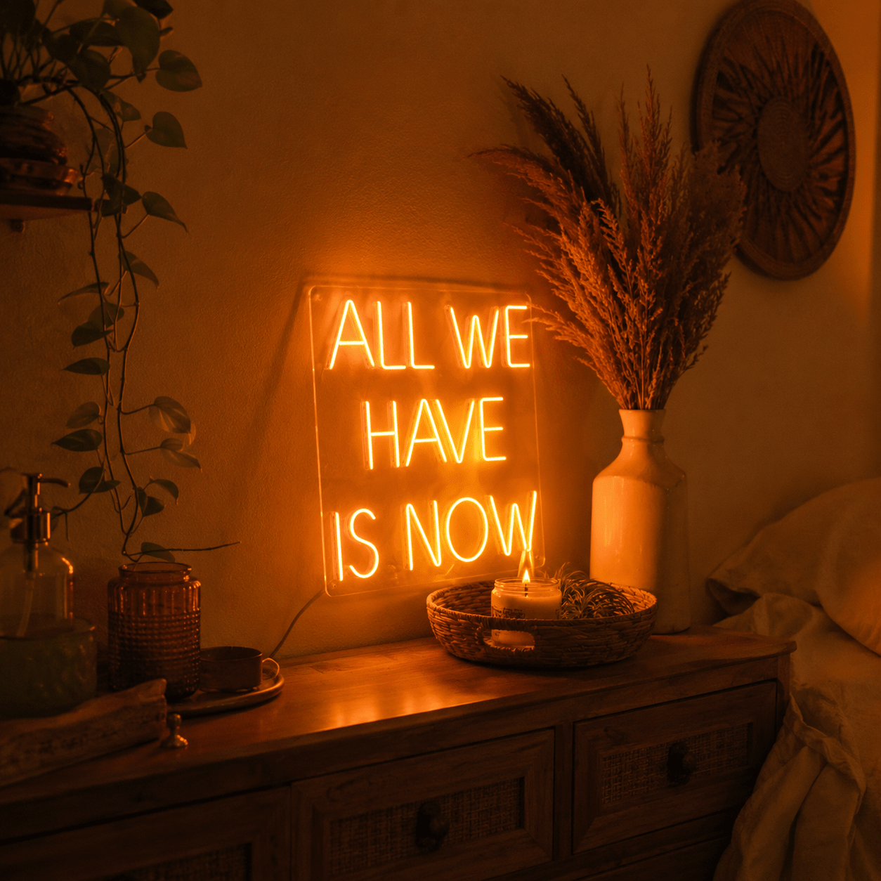All We Have Is Now LED Neon Sign Home Decor Wall Neon Sign - Shineneon
