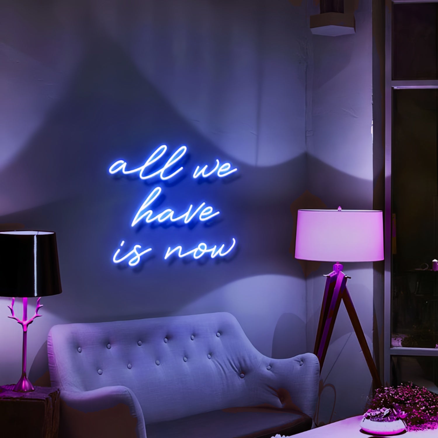 All We Have Is Now Seize The Day With Motivational Neon | Shineneon