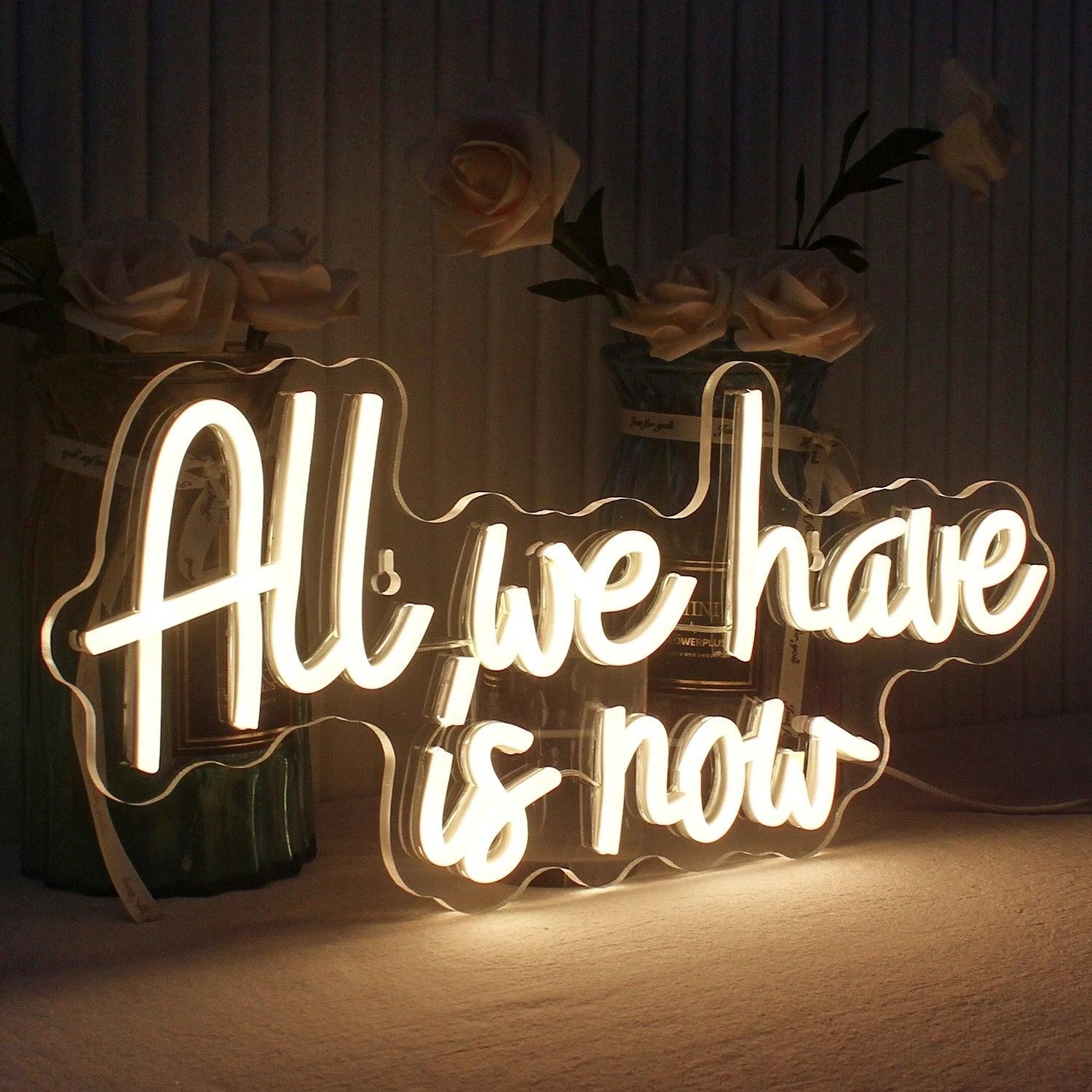 All We Have Is Now Space Adventure Led Neon Sign Indoor Cosmic Decor | Shineneon