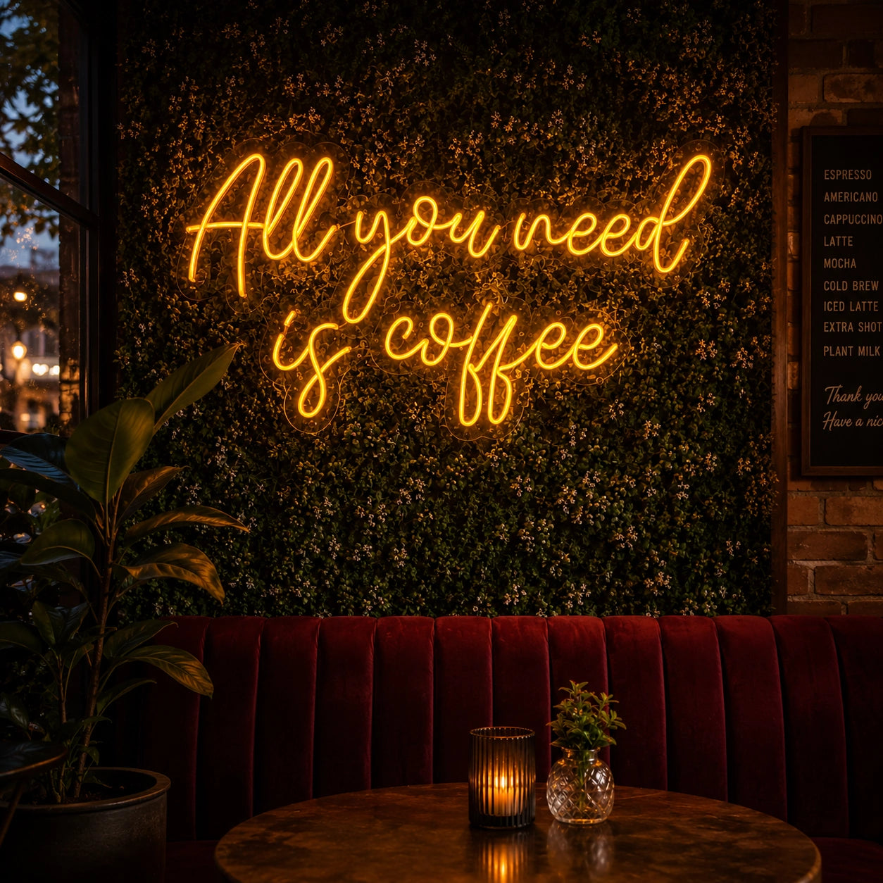 All You Need Is Coffee LED Neon Sign - 02 High-Converting Product Image