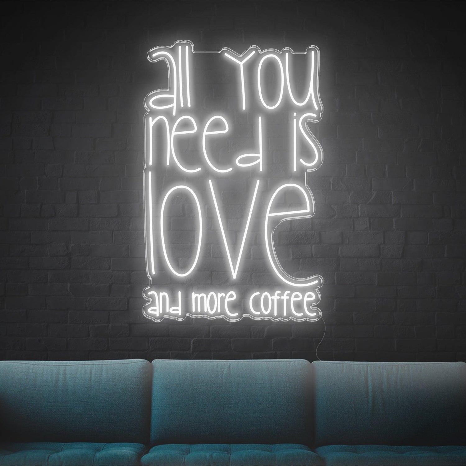All You Need Is Love And Coffee Led Neon Sign For Cozy Home-Cafe | Shineneon