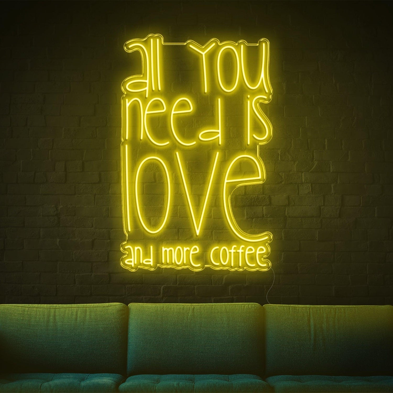 All You Need Is Love And Coffee Led Neon Sign For Cozy Home-Cafe | Shineneon
