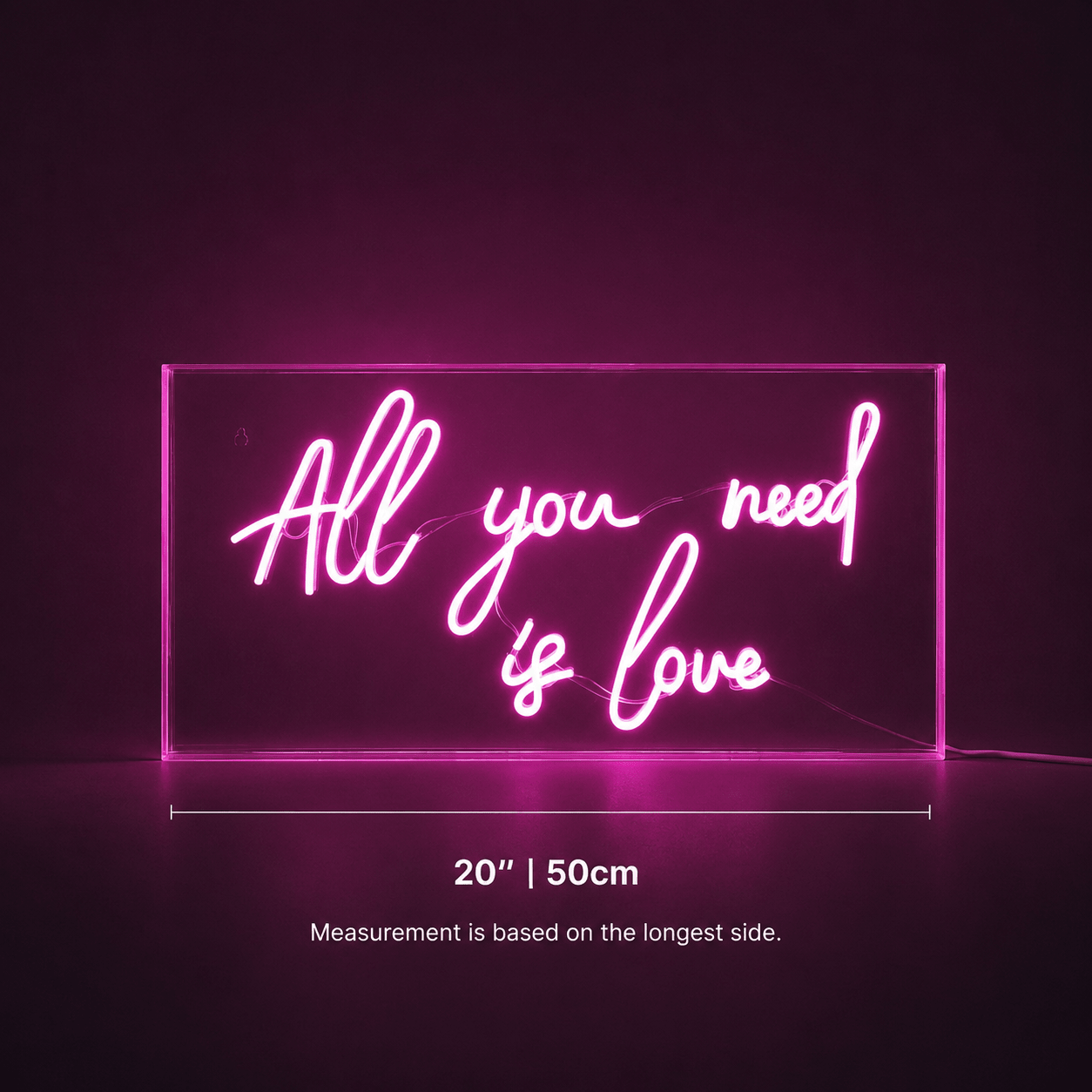 All You Need Is Love LED Neon Sign Home Wall Art - Shineneon