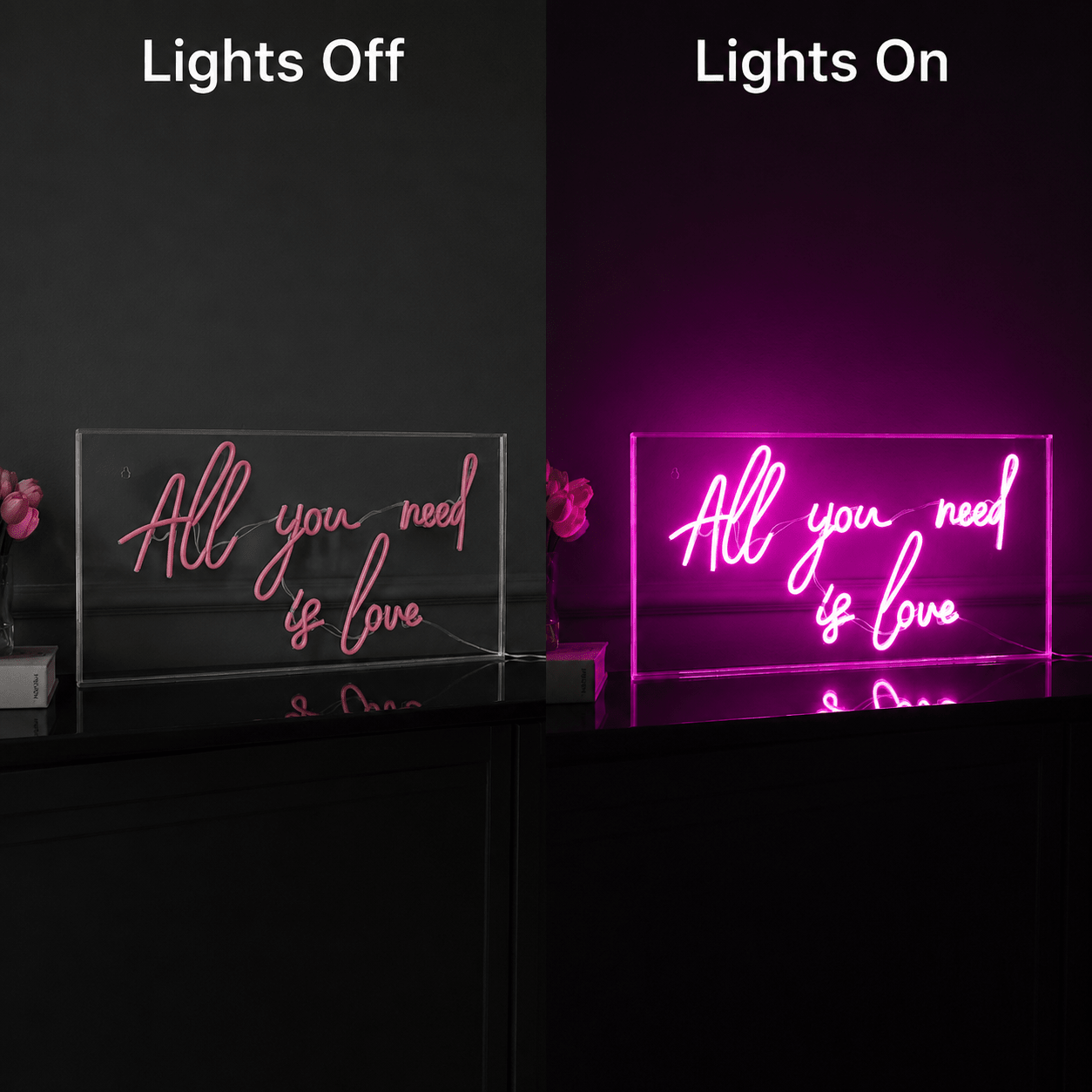 All You Need Is Love LED Neon Sign Home Wall Art Wall Neon Sign - Shineneon