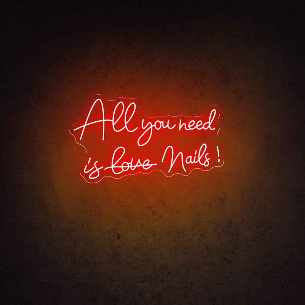 All You Need Is Love Mails Pink-White Led Neon Sign Home Decor | Shineneon