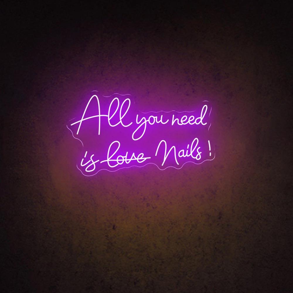 All You Need Is Love Mails Pink-White Led Neon Sign Home Decor | Shineneon